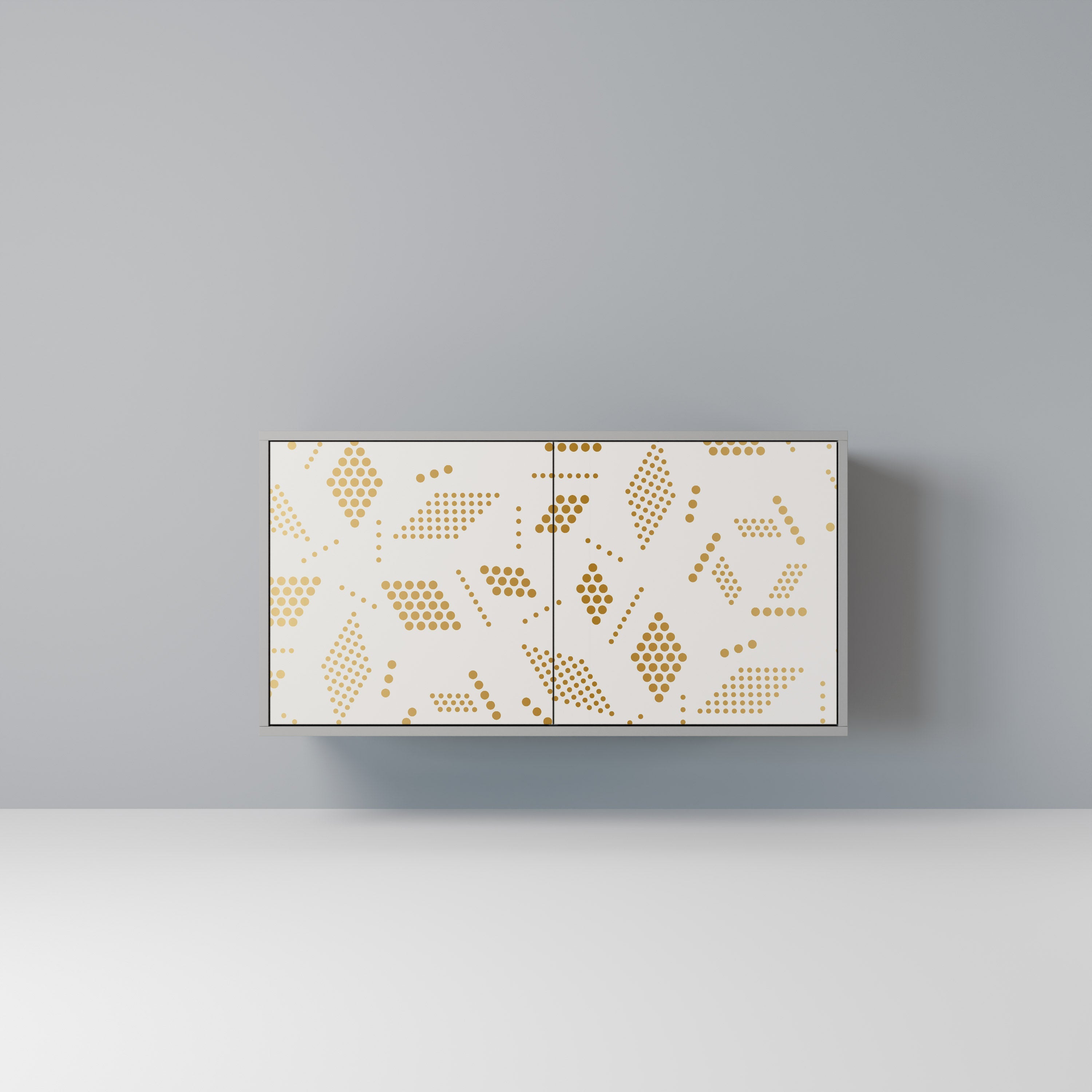 Buffet 2 portes SPOTTED DAZE en finition grise