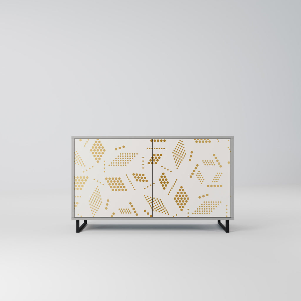 Buffet 2 portes SPOTTED DAZE en finition grise