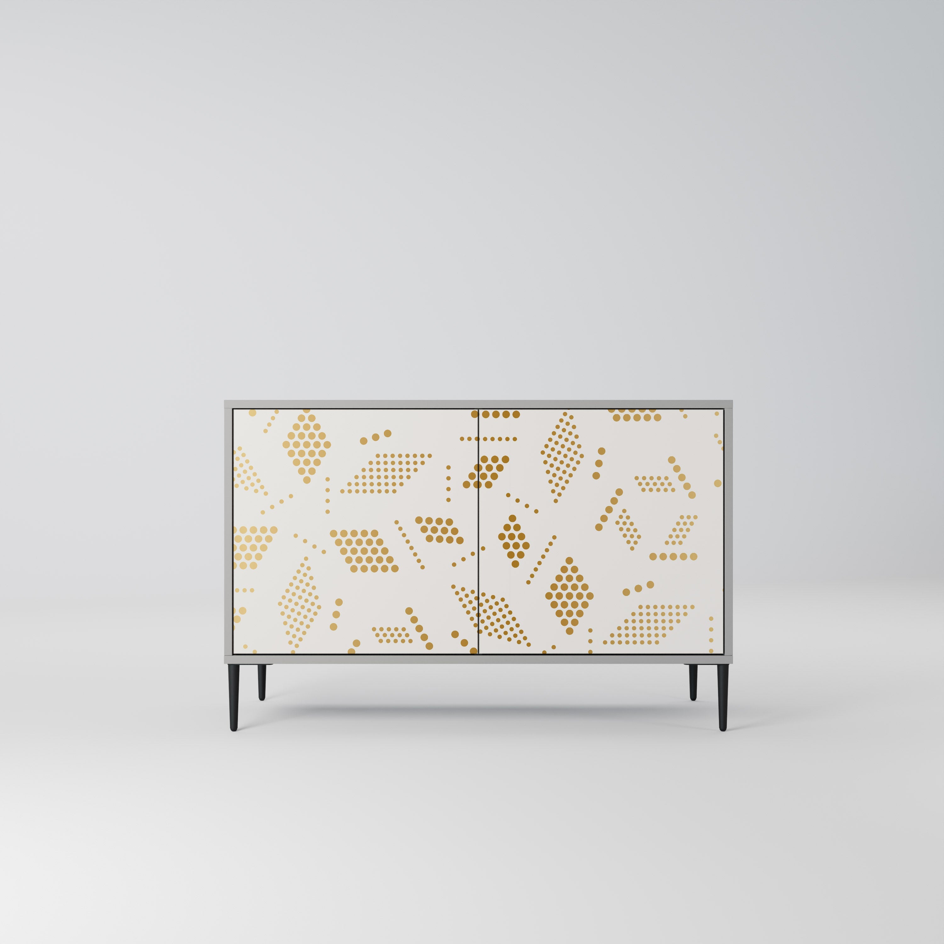 Buffet 2 portes SPOTTED DAZE en finition grise