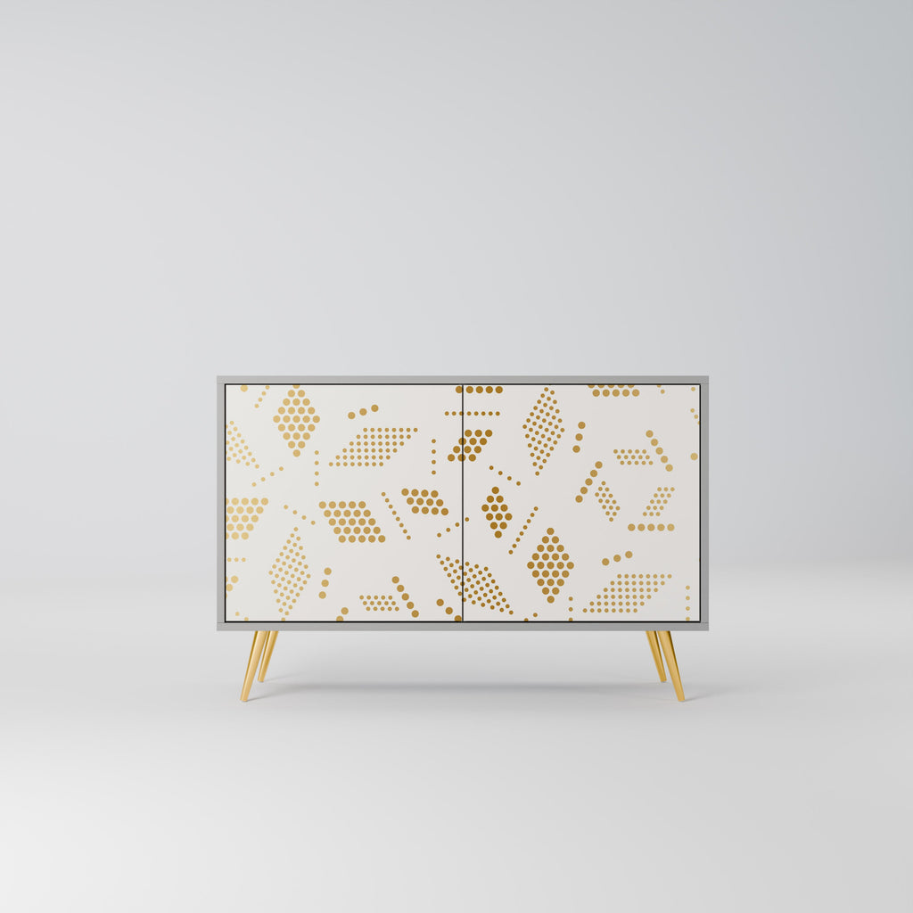 Buffet 2 portes SPOTTED DAZE en finition grise