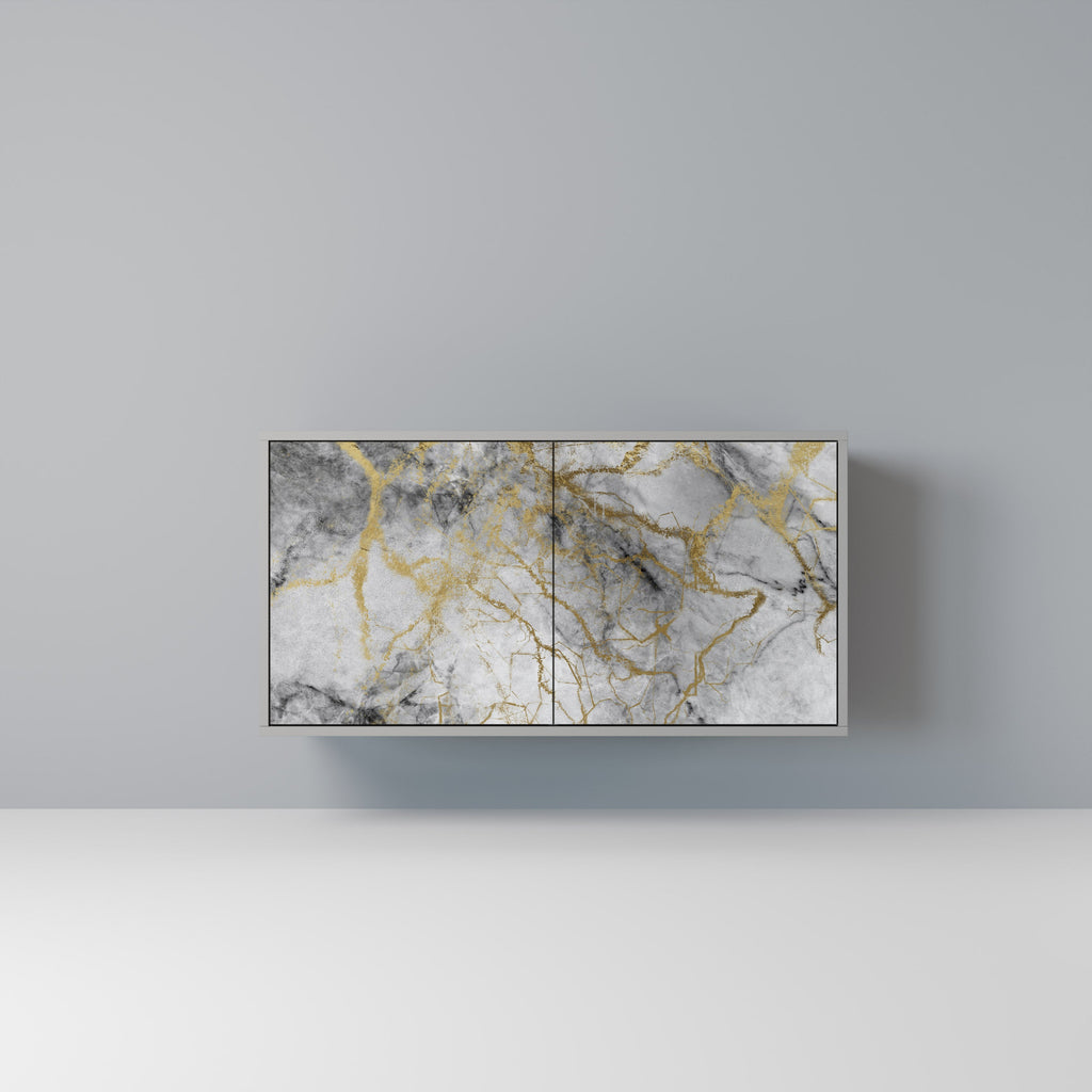 Buffet 2 portes TIMELESS GLIDE finition grise