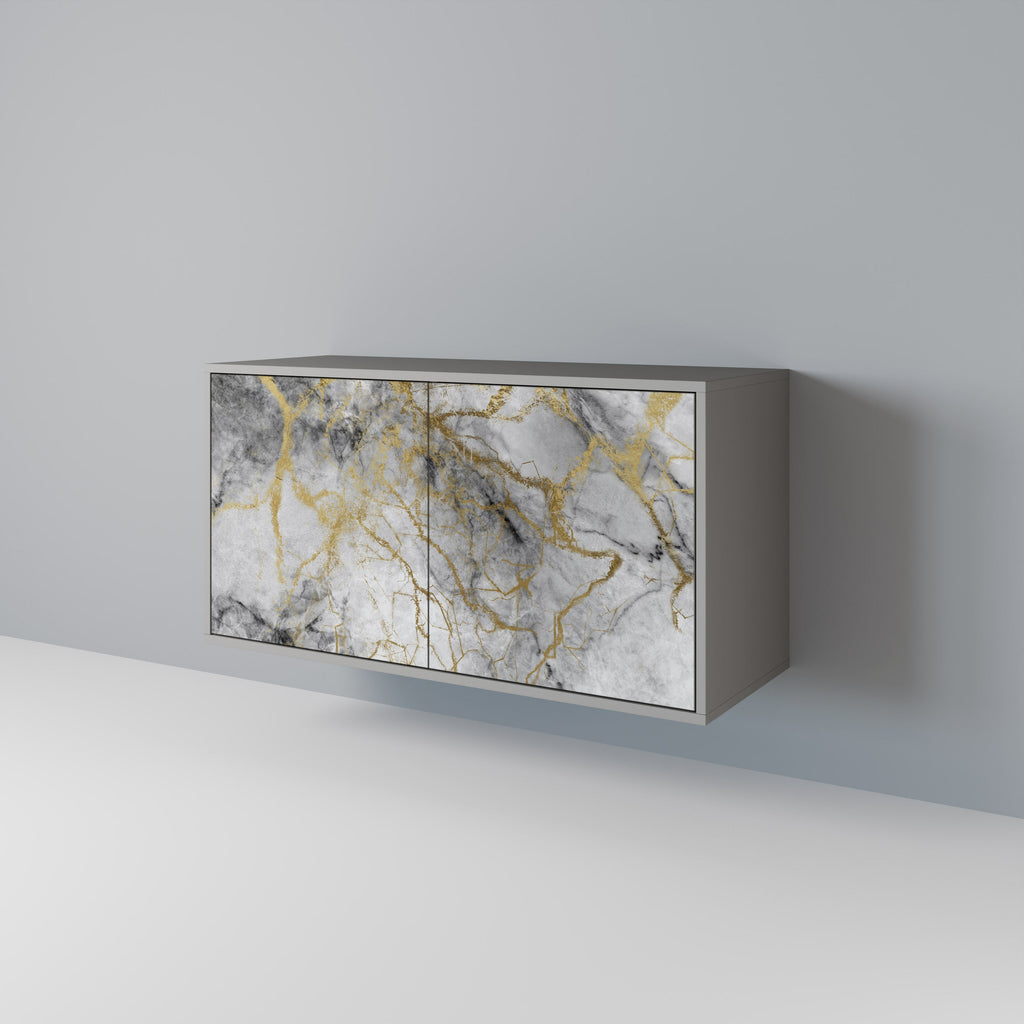 Buffet 2 portes TIMELESS GLIDE finition grise