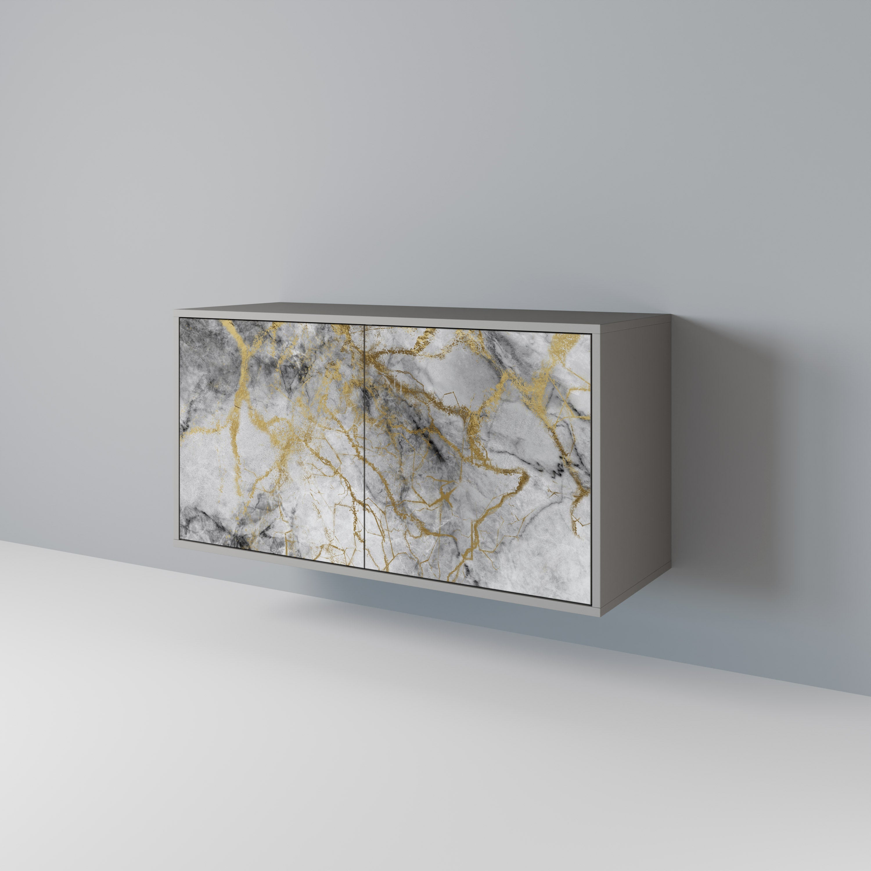 Buffet 2 portes TIMELESS GLIDE finition grise