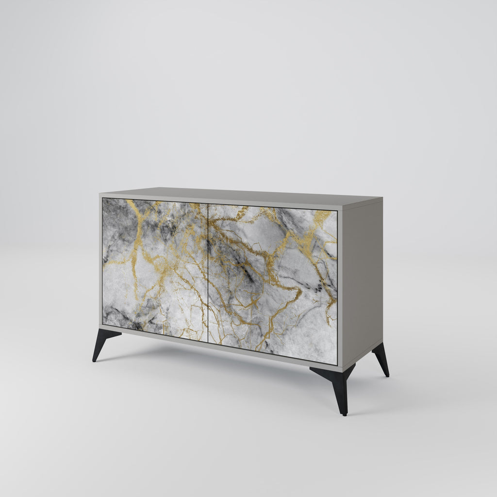 Buffet 2 portes TIMELESS GLIDE finition grise