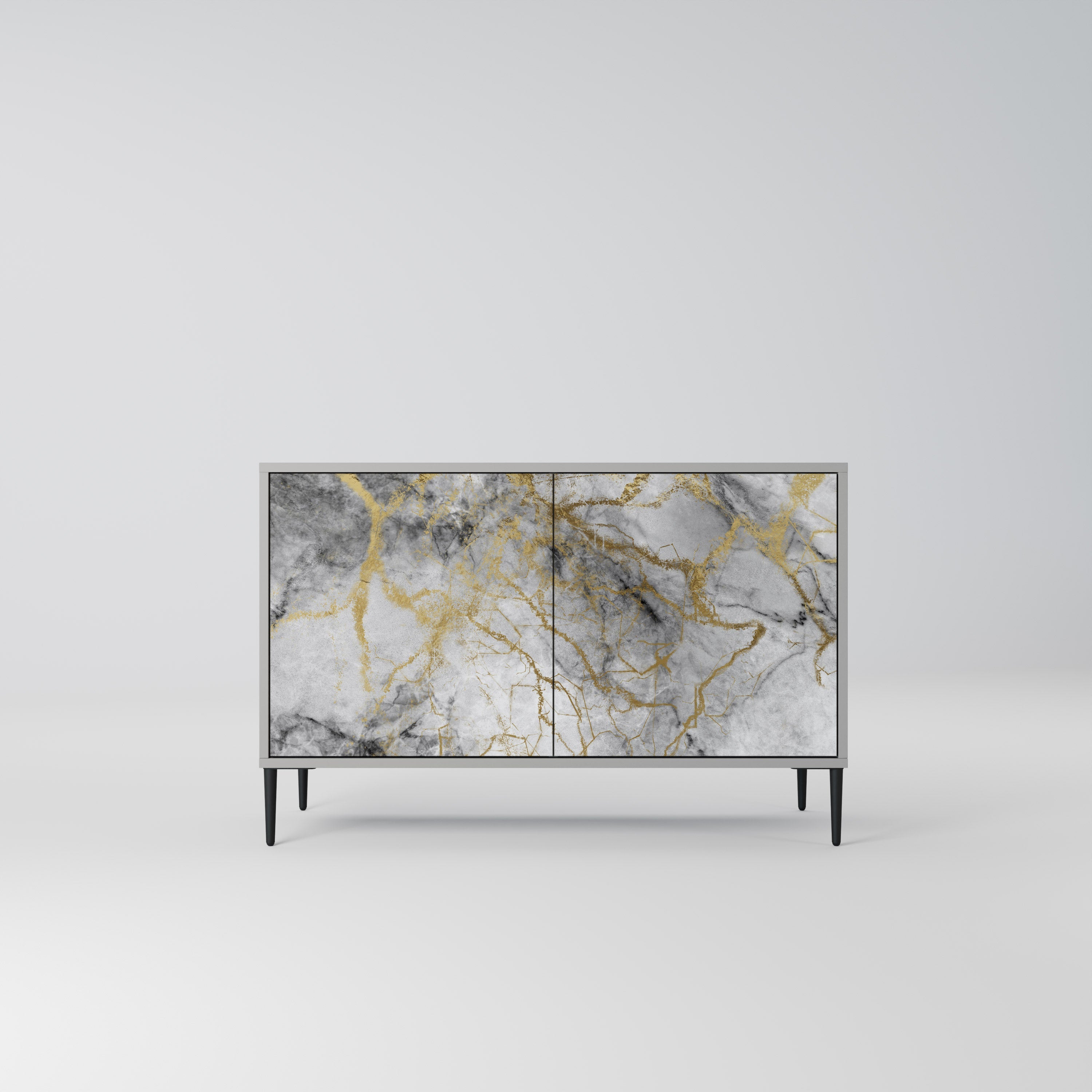 Buffet 2 portes TIMELESS GLIDE finition grise