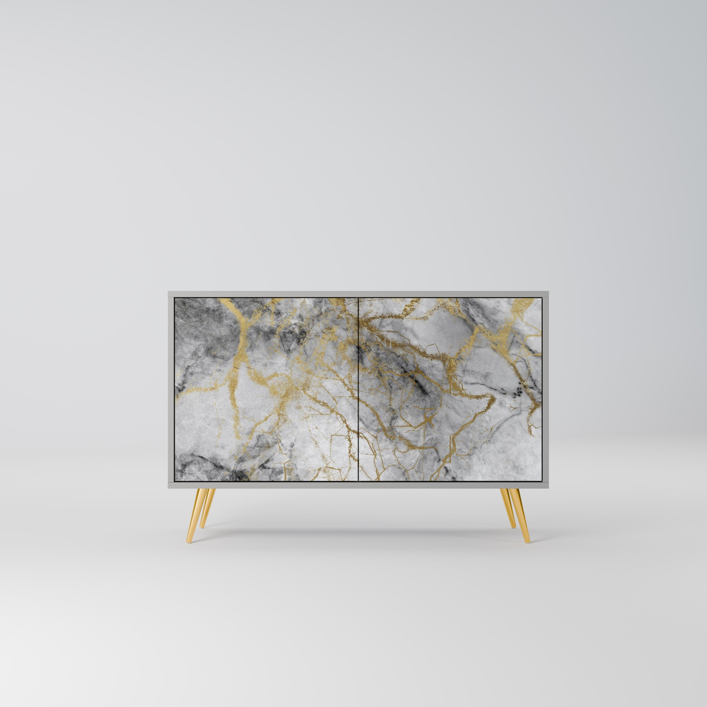 Buffet 2 portes TIMELESS GLIDE finition grise