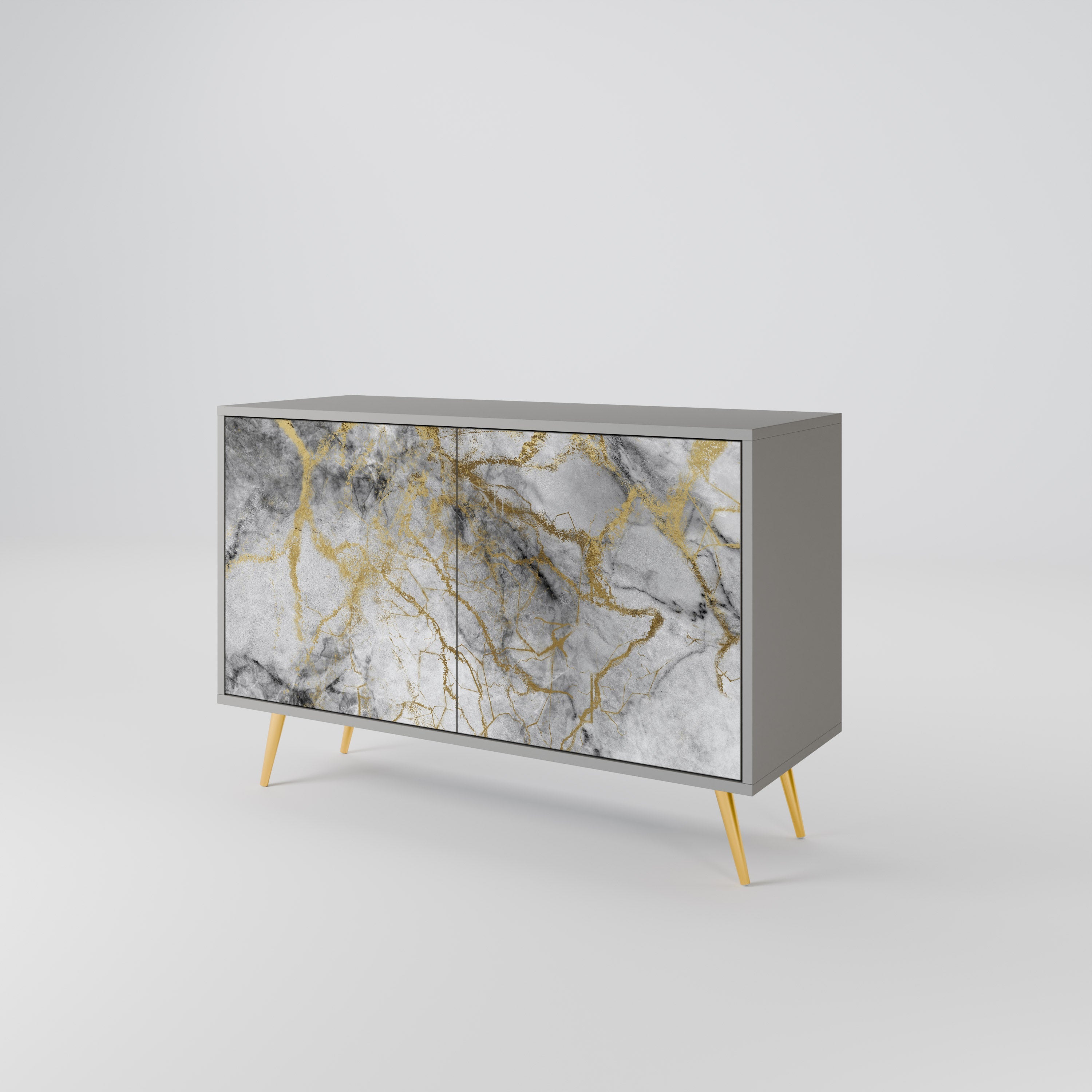 Buffet 2 portes TIMELESS GLIDE finition grise