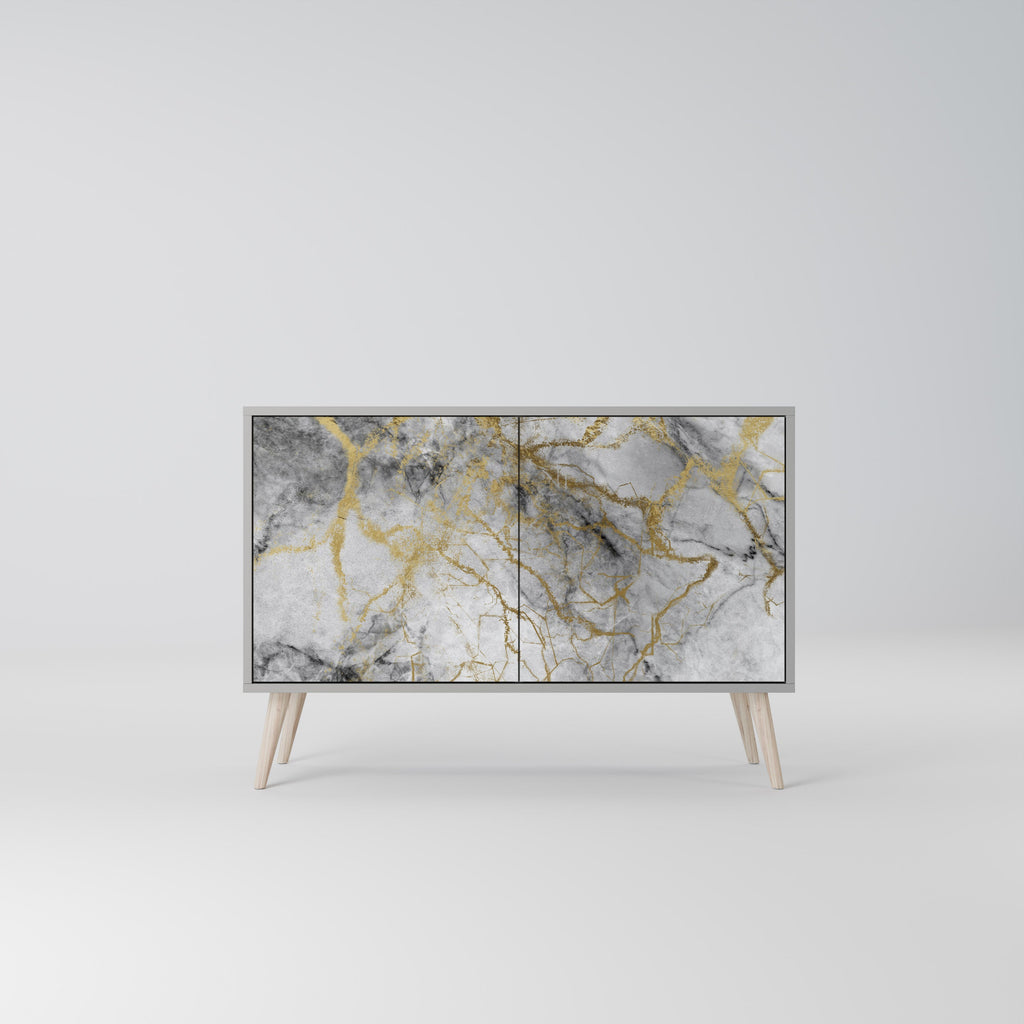 Buffet 2 portes TIMELESS GLIDE finition grise