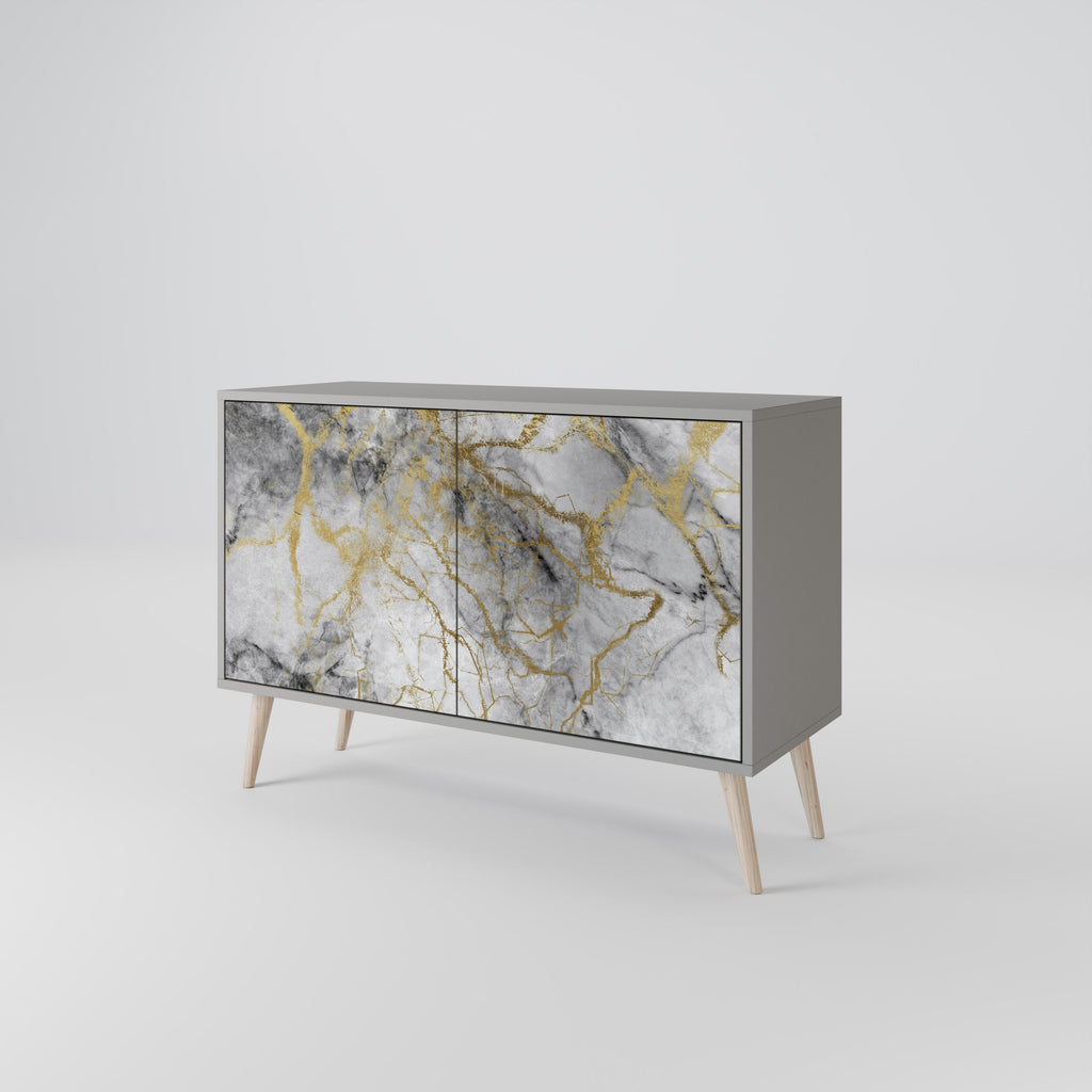 Buffet 2 portes TIMELESS GLIDE finition grise