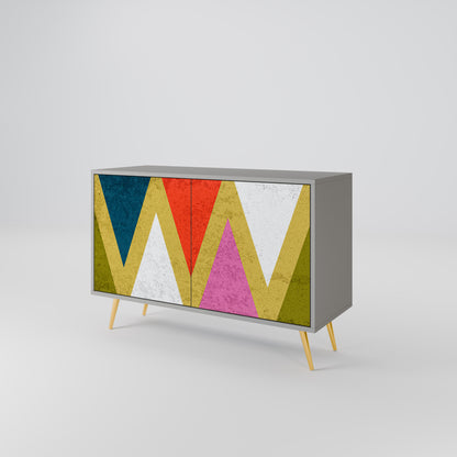 COLORFUL TRIANGLES 2-Door Sideboard