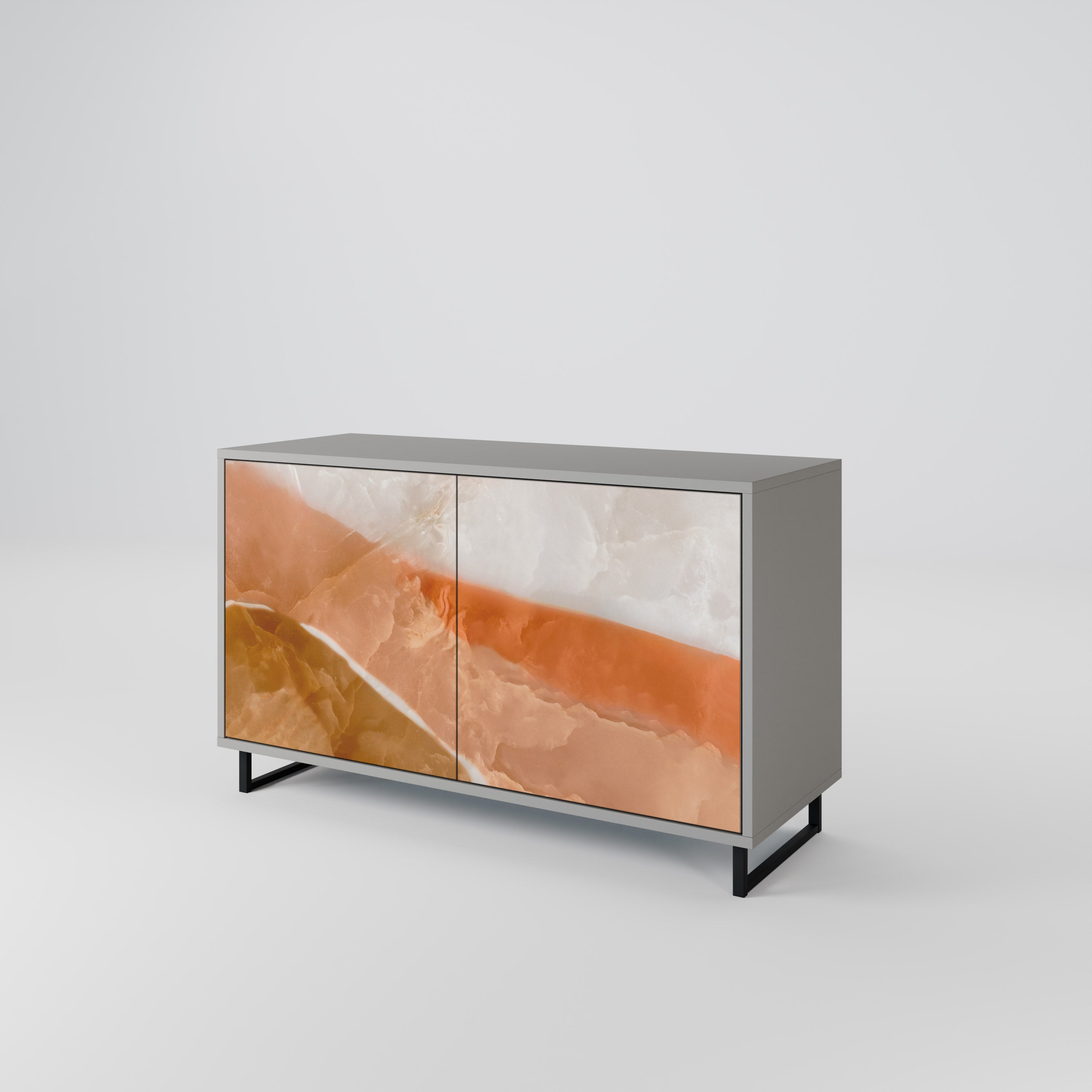 Buffet 2 portes SANDHILLS SPLENDOUR finition grise