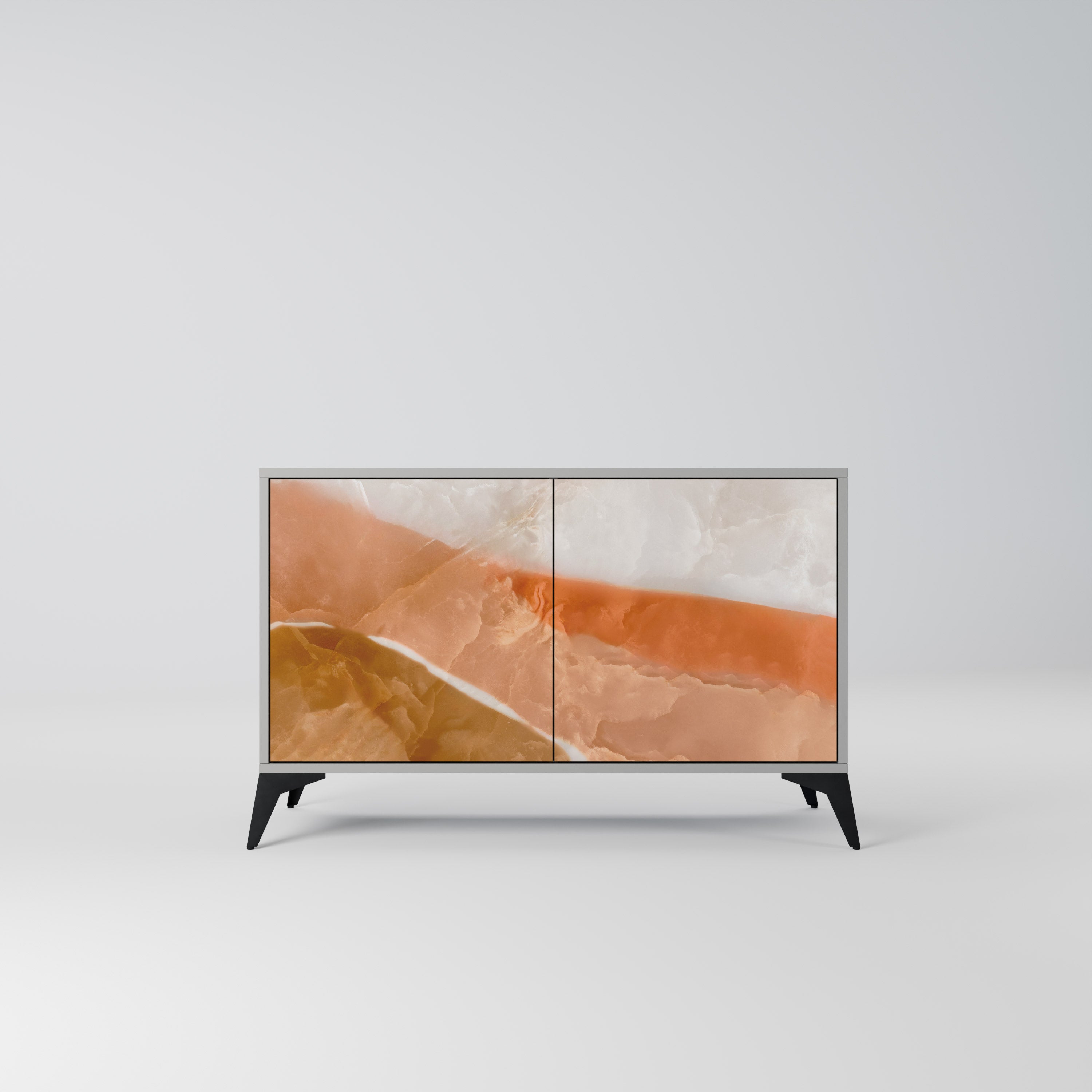 Buffet 2 portes SANDHILLS SPLENDOUR finition grise