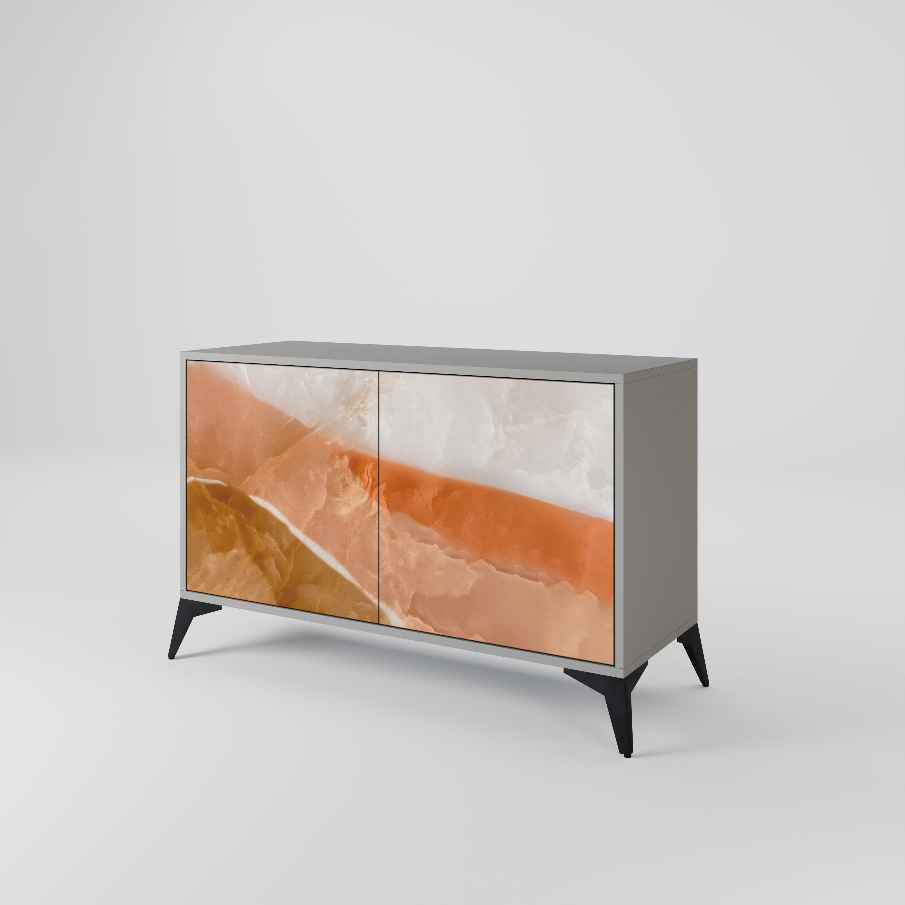 Buffet 2 portes SANDHILLS SPLENDOUR finition grise