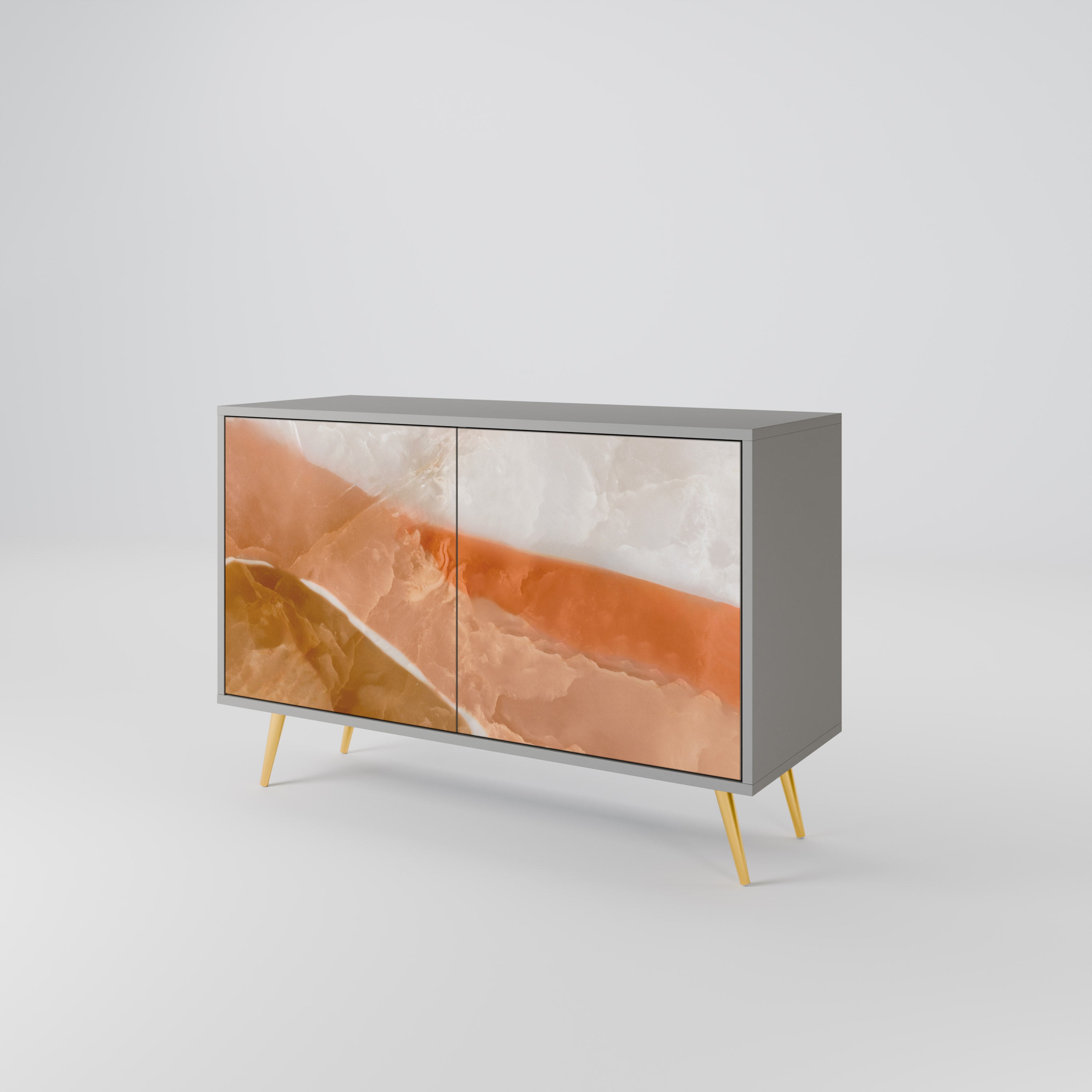 Buffet 2 portes SANDHILLS SPLENDOUR finition grise