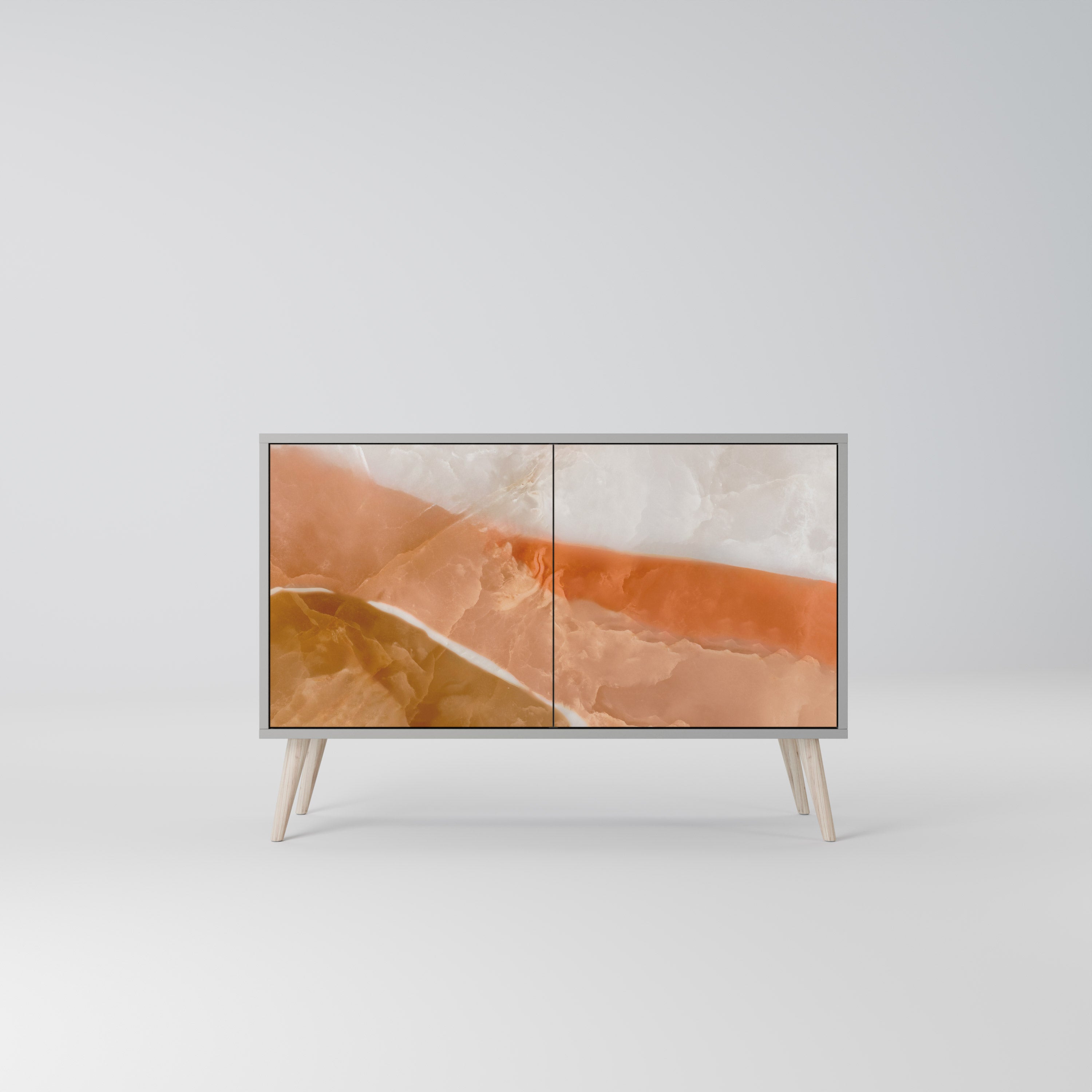 Buffet 2 portes SANDHILLS SPLENDOUR finition grise