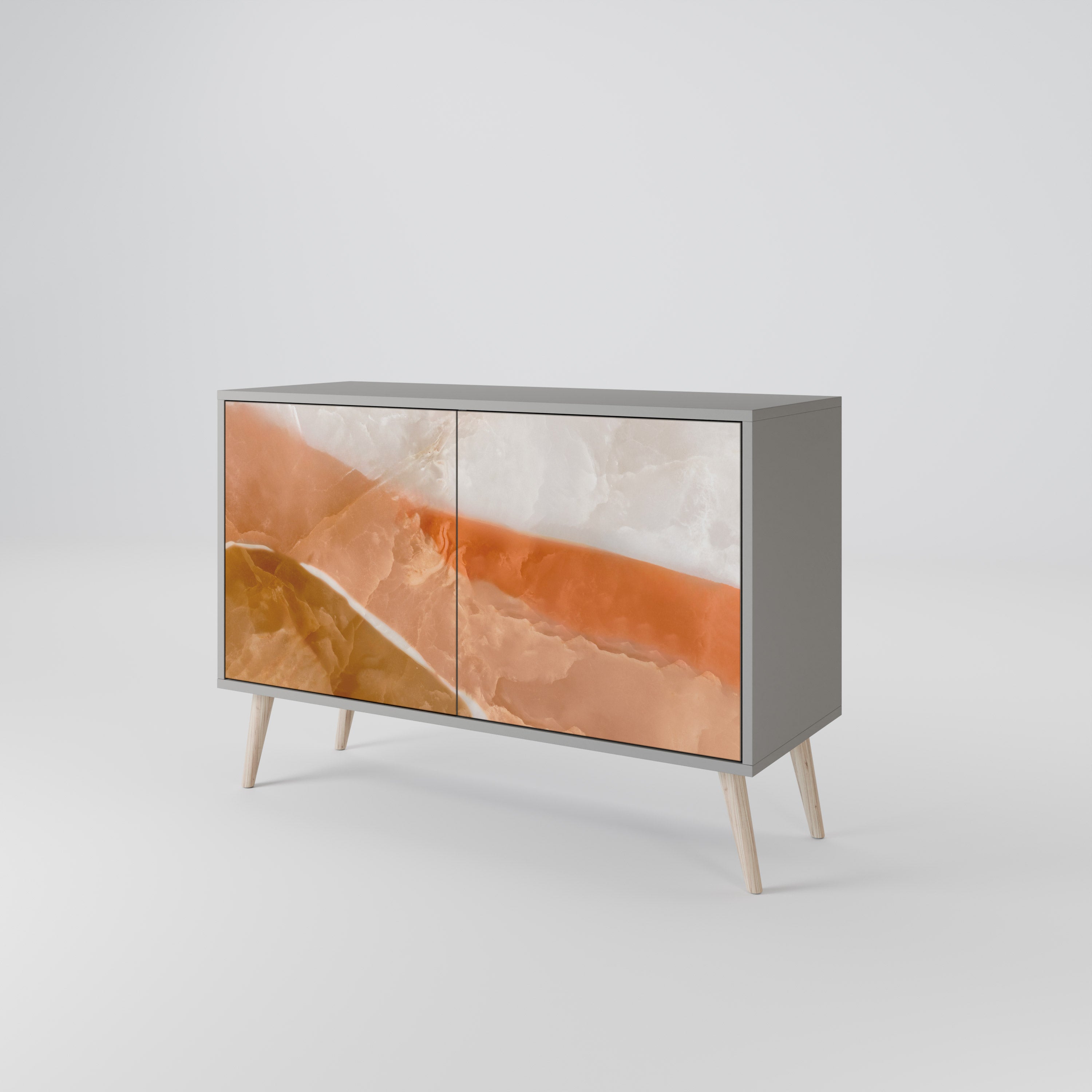 Buffet 2 portes SANDHILLS SPLENDOUR finition grise