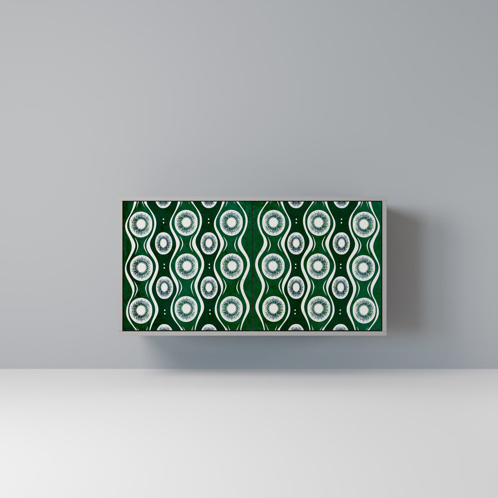 Buffet 2 portes GREEN EYES finition grise