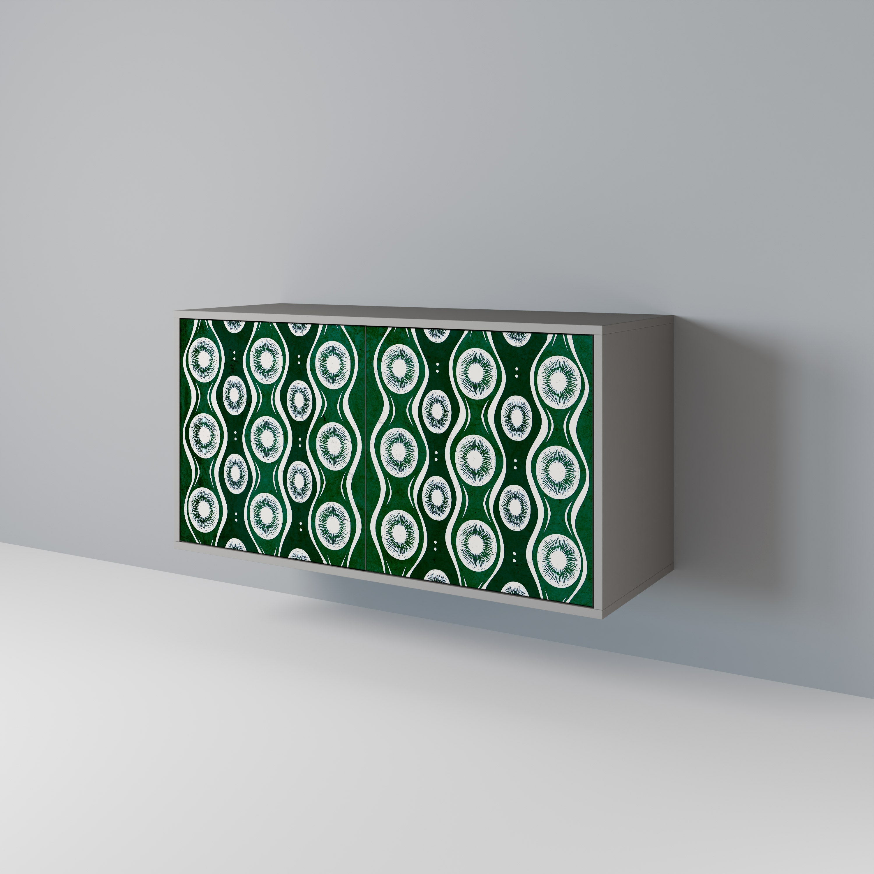 Buffet 2 portes GREEN EYES finition grise