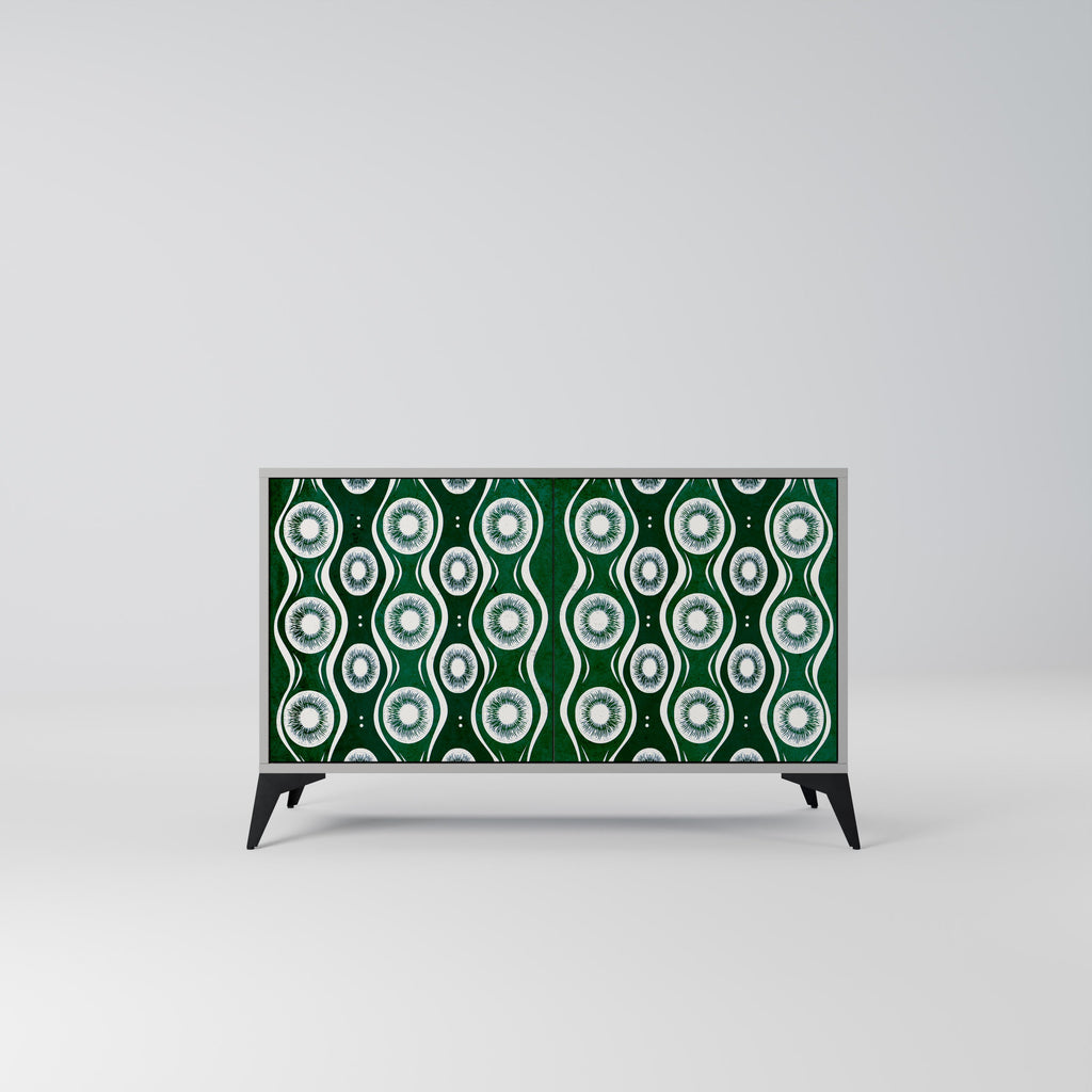 Buffet 2 portes GREEN EYES finition grise