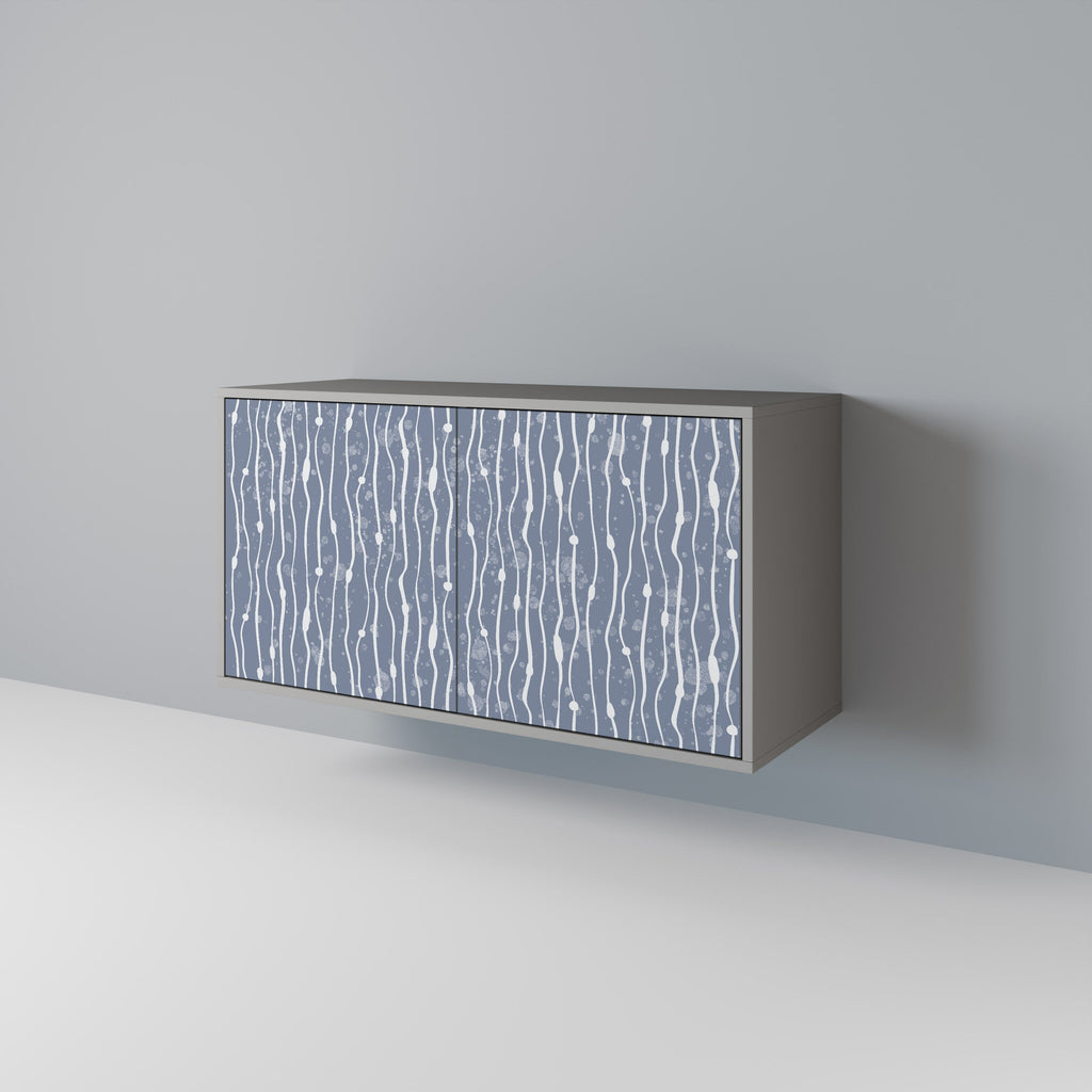 Buffet 2 portes GRAPHITE RAIN finition grise