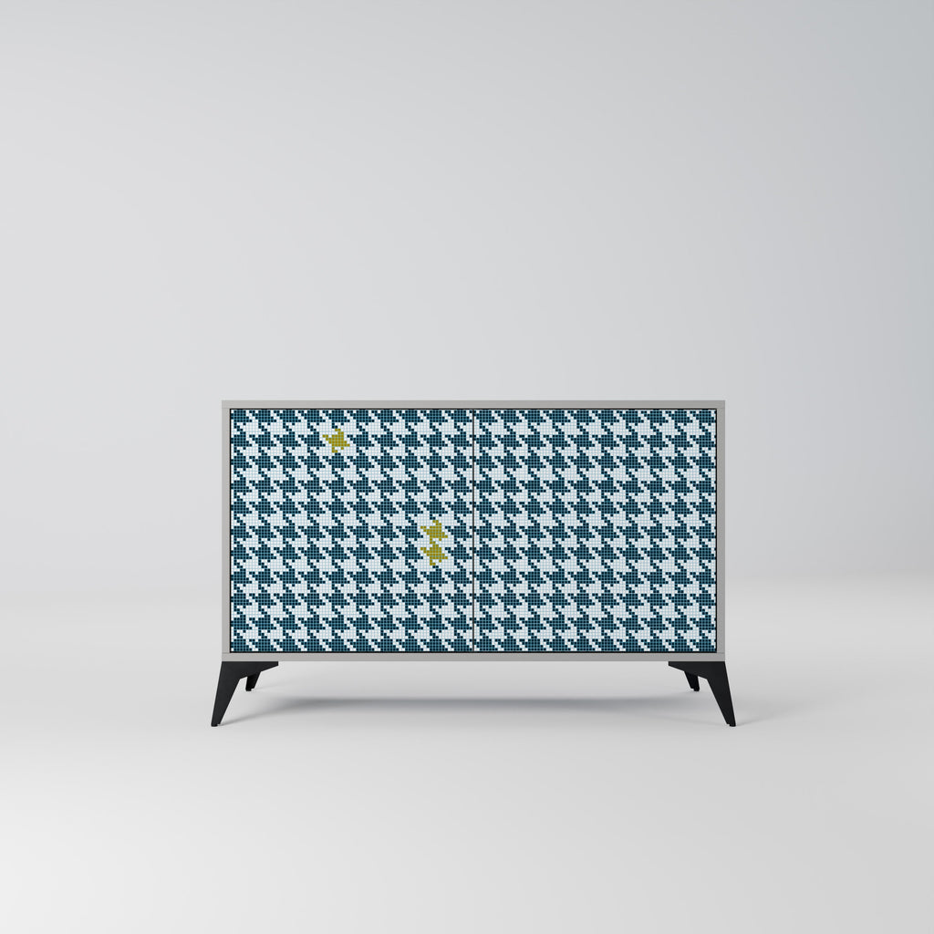 Buffet 2 portes HORS CONTEXTE finition grise