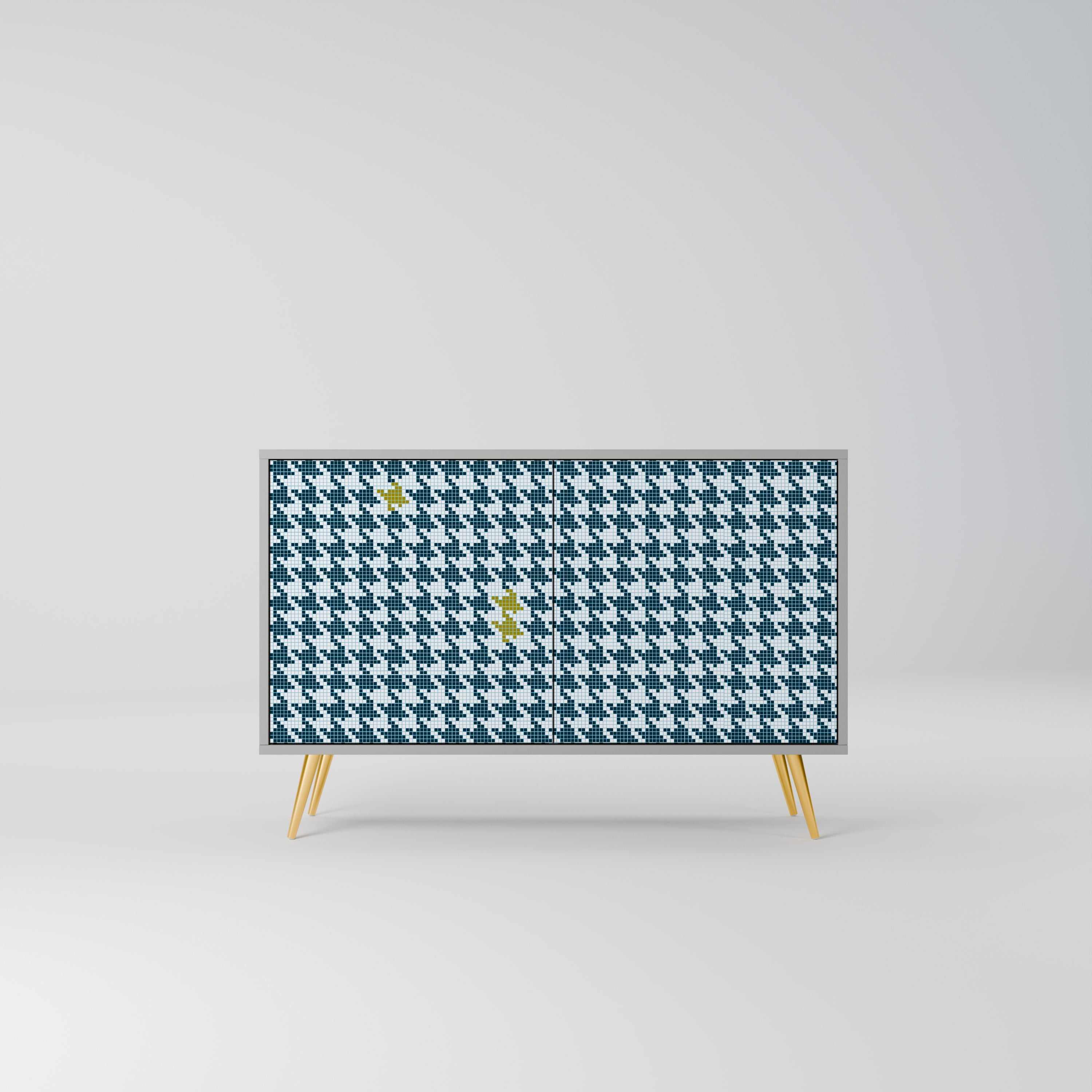 Buffet 2 portes HORS CONTEXTE finition grise