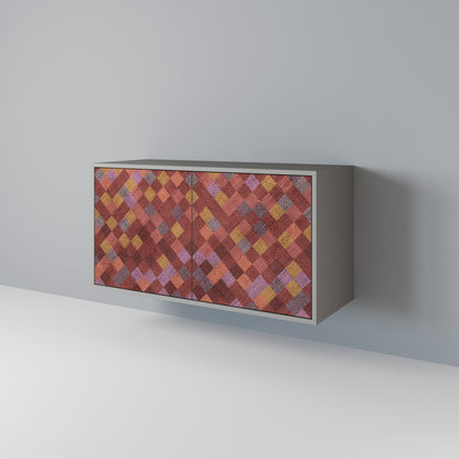 PAINTED SQUARES 2-Door Sideboard