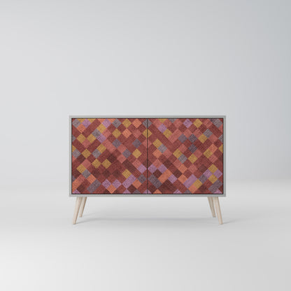 PAINTED SQUARES 2-Door Sideboard