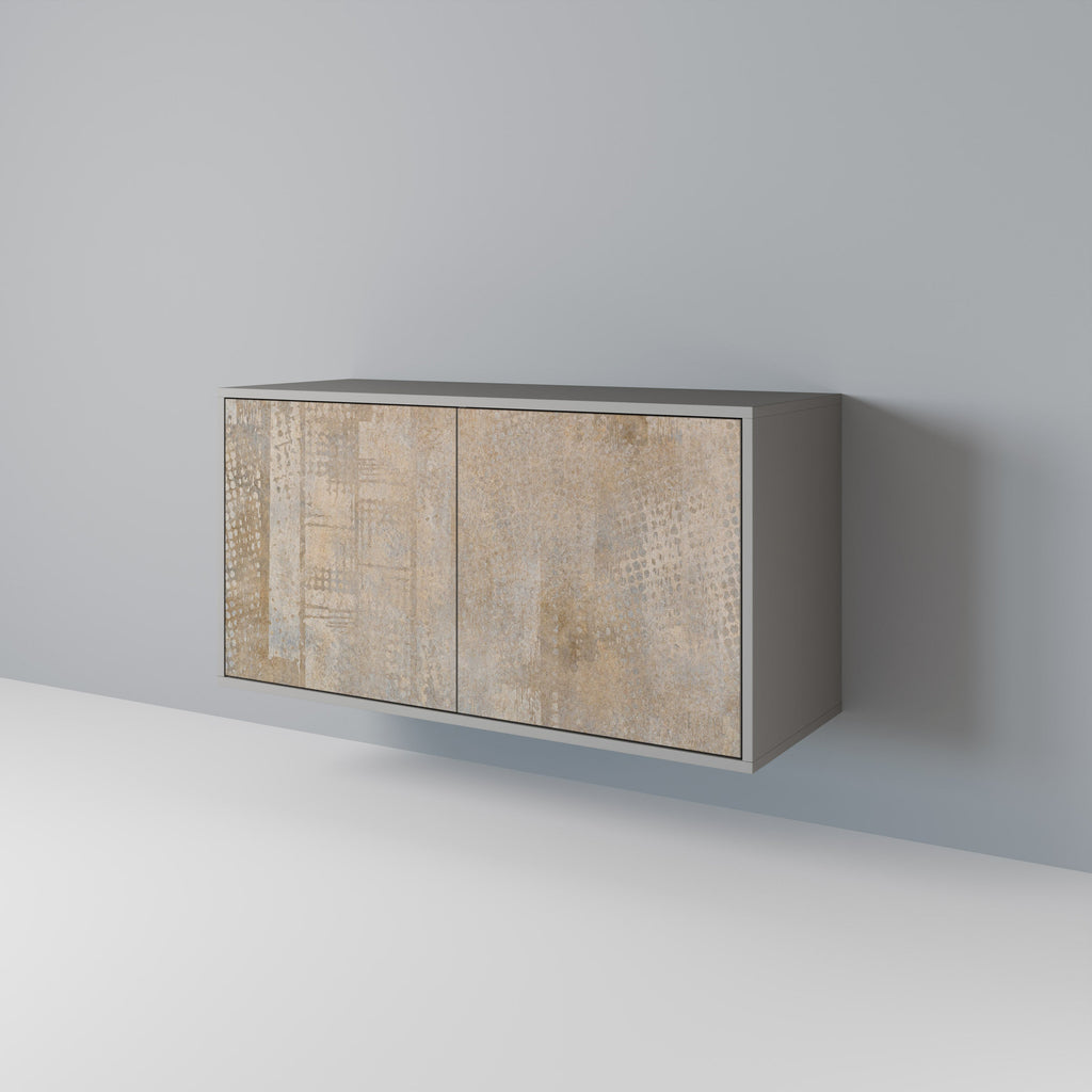 Buffet 2 portes en finition grise