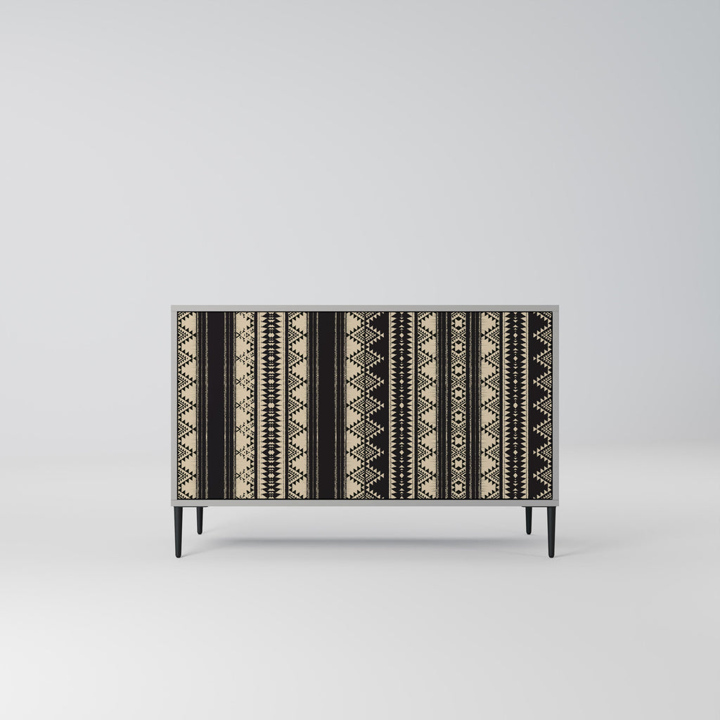 Buffet 2 portes AZTEC finition grise