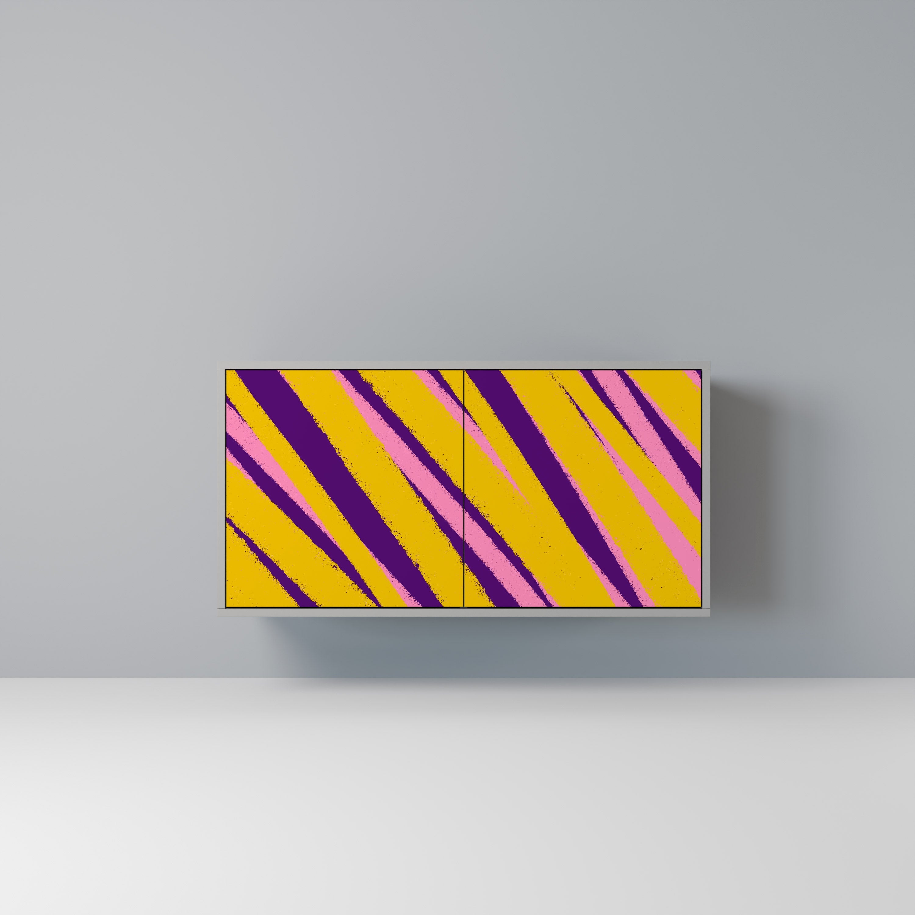 Buffet 2 portes DREAMS COME TRUE en finition grise