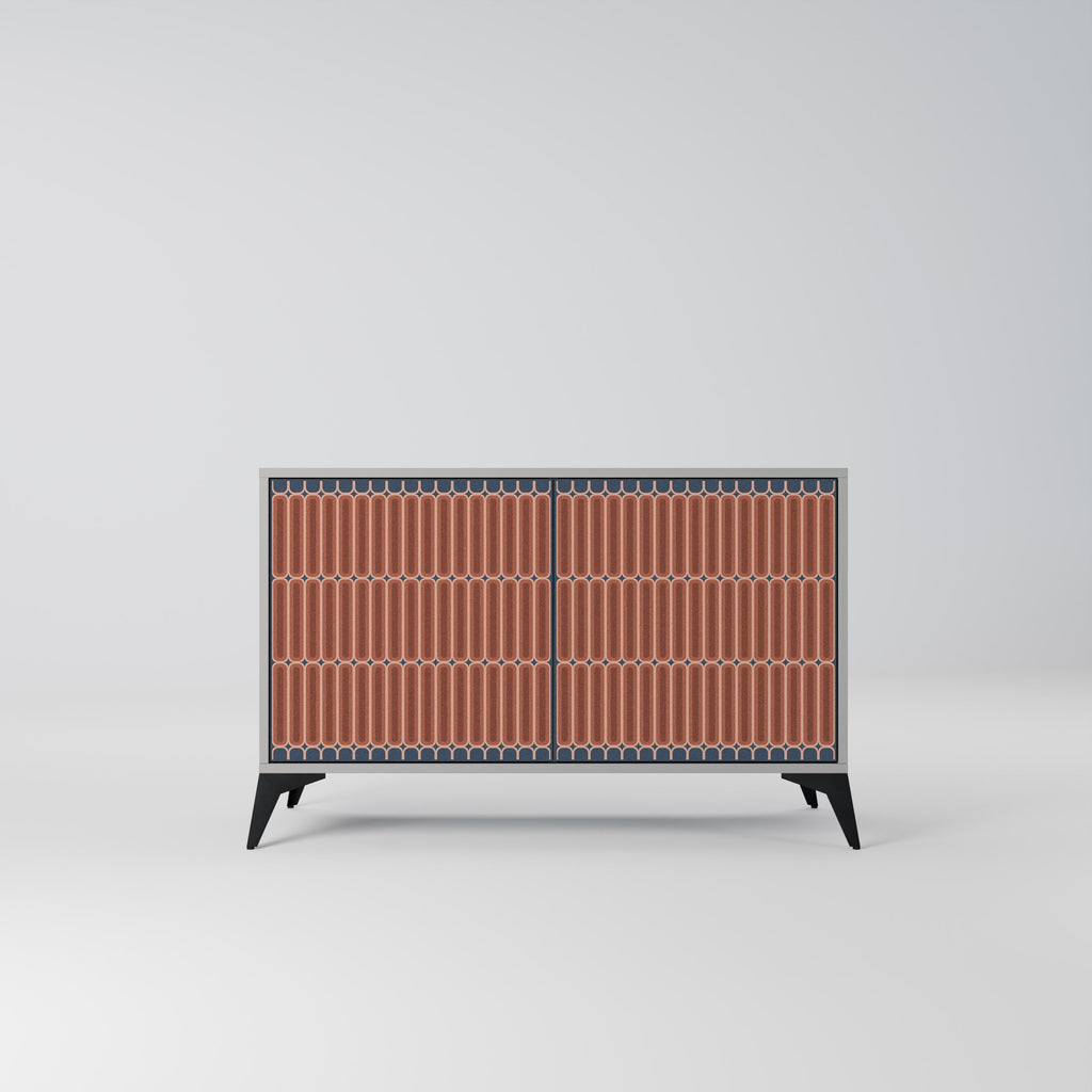 Buffet 2 portes HYPNOTIC GATE finition grise