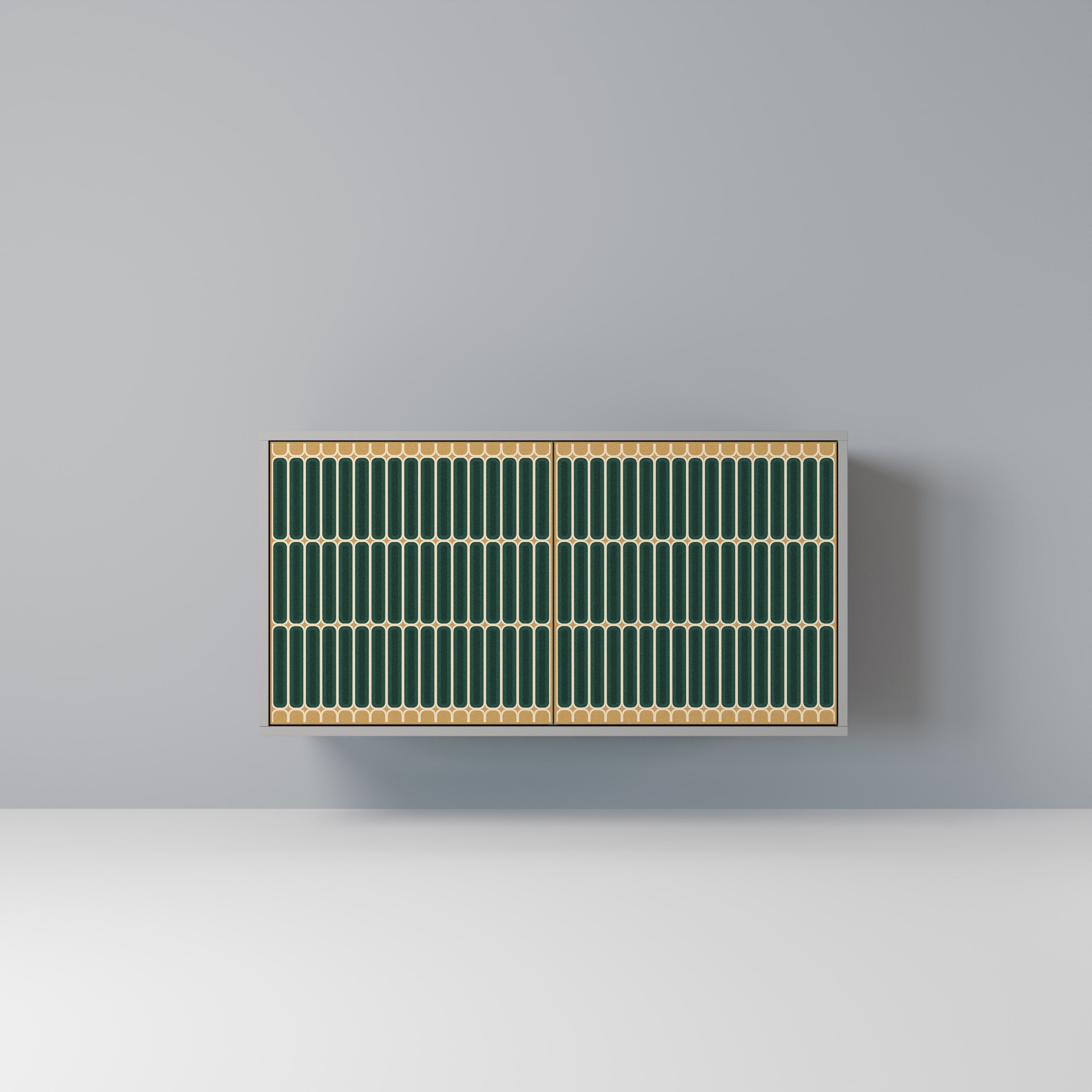 Buffet 2 portes ILUSION GATE finition grise