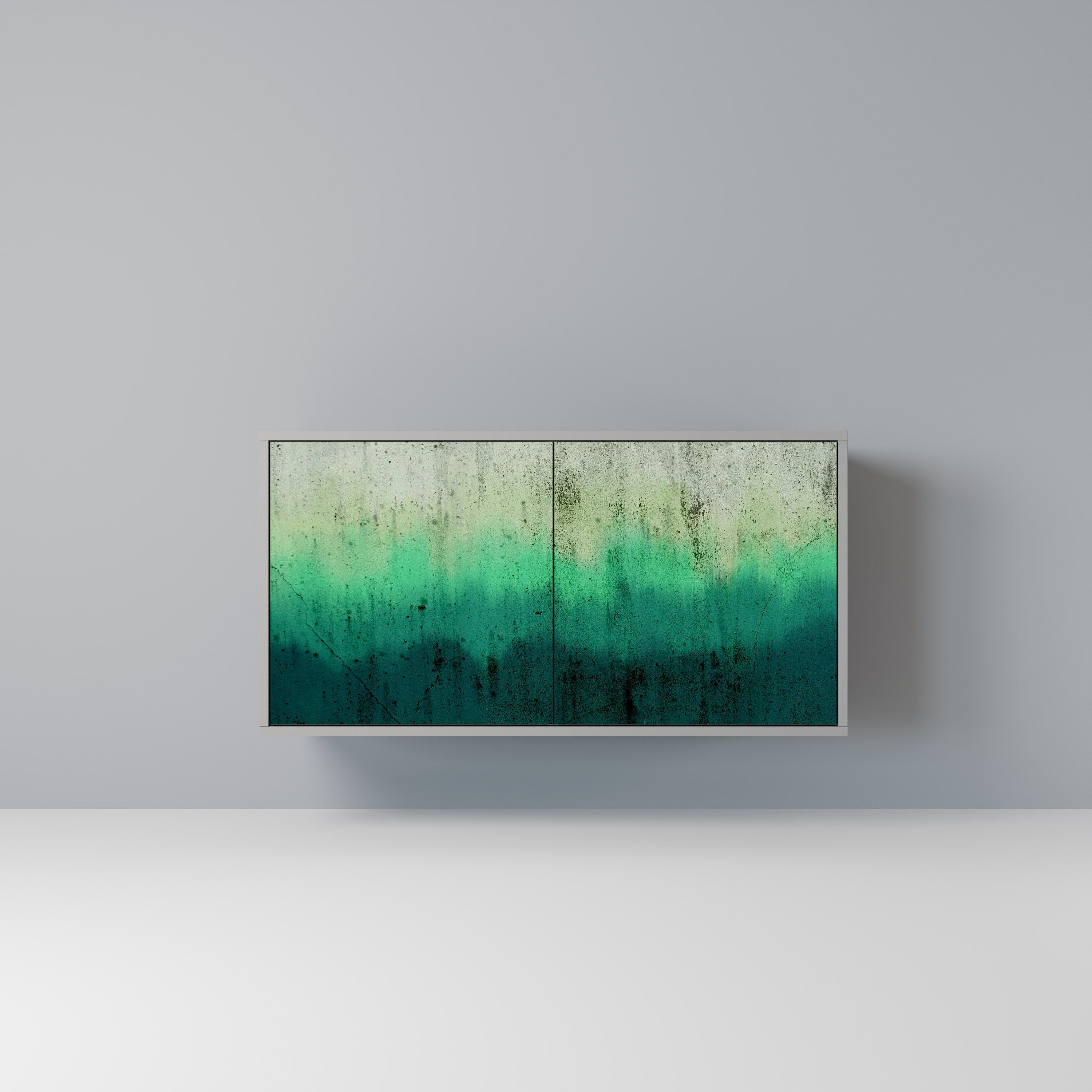 Buffet 2 portes NORTHERN LIGHTS finition grise