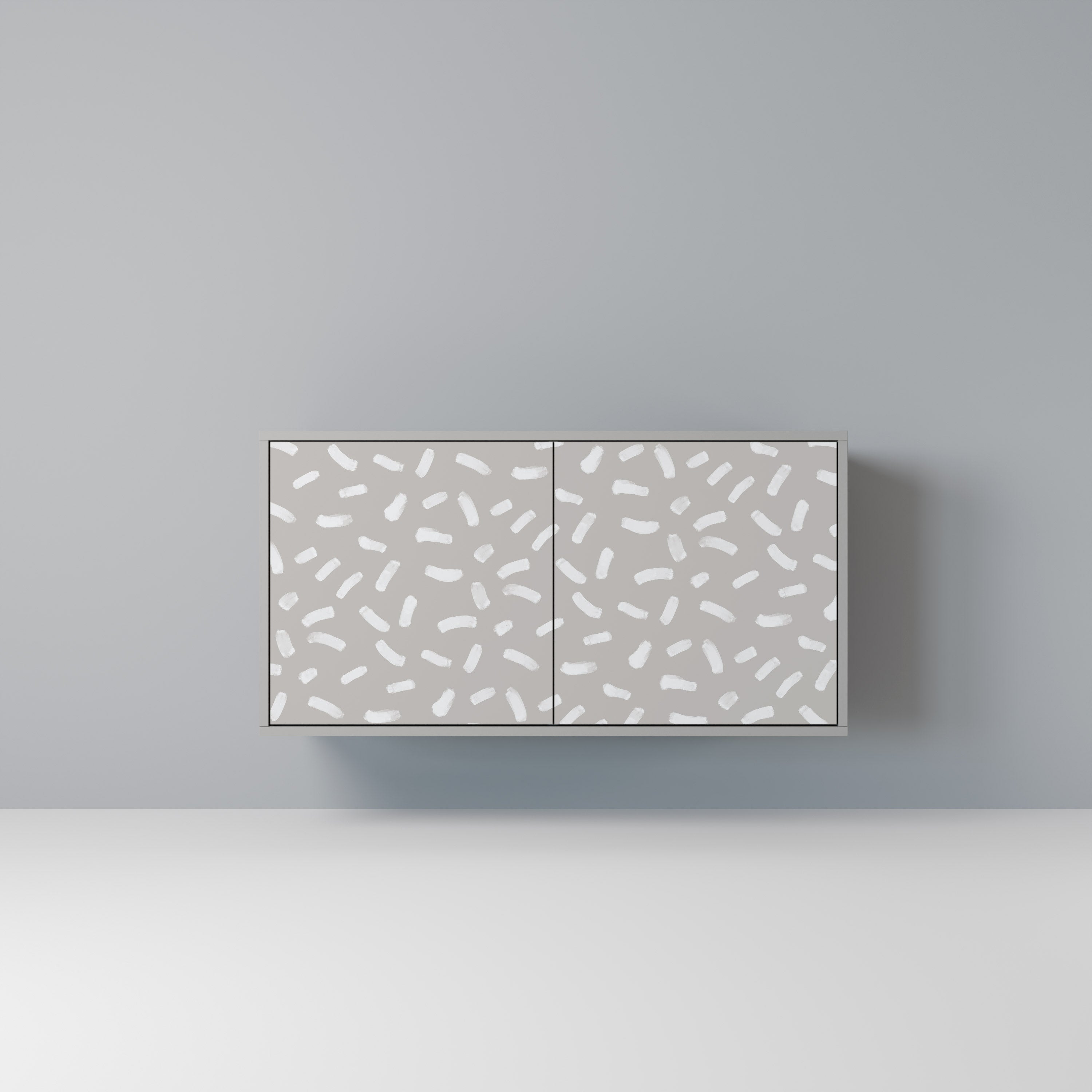 Buffet 2 portes PASSING SECONDS en finition grise