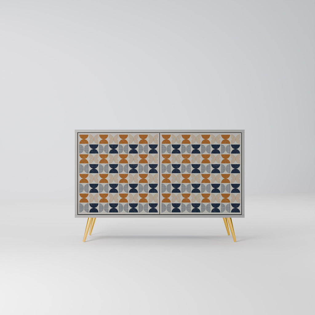 Buffet 2 portes de la gamme REFLECTION, finition grise