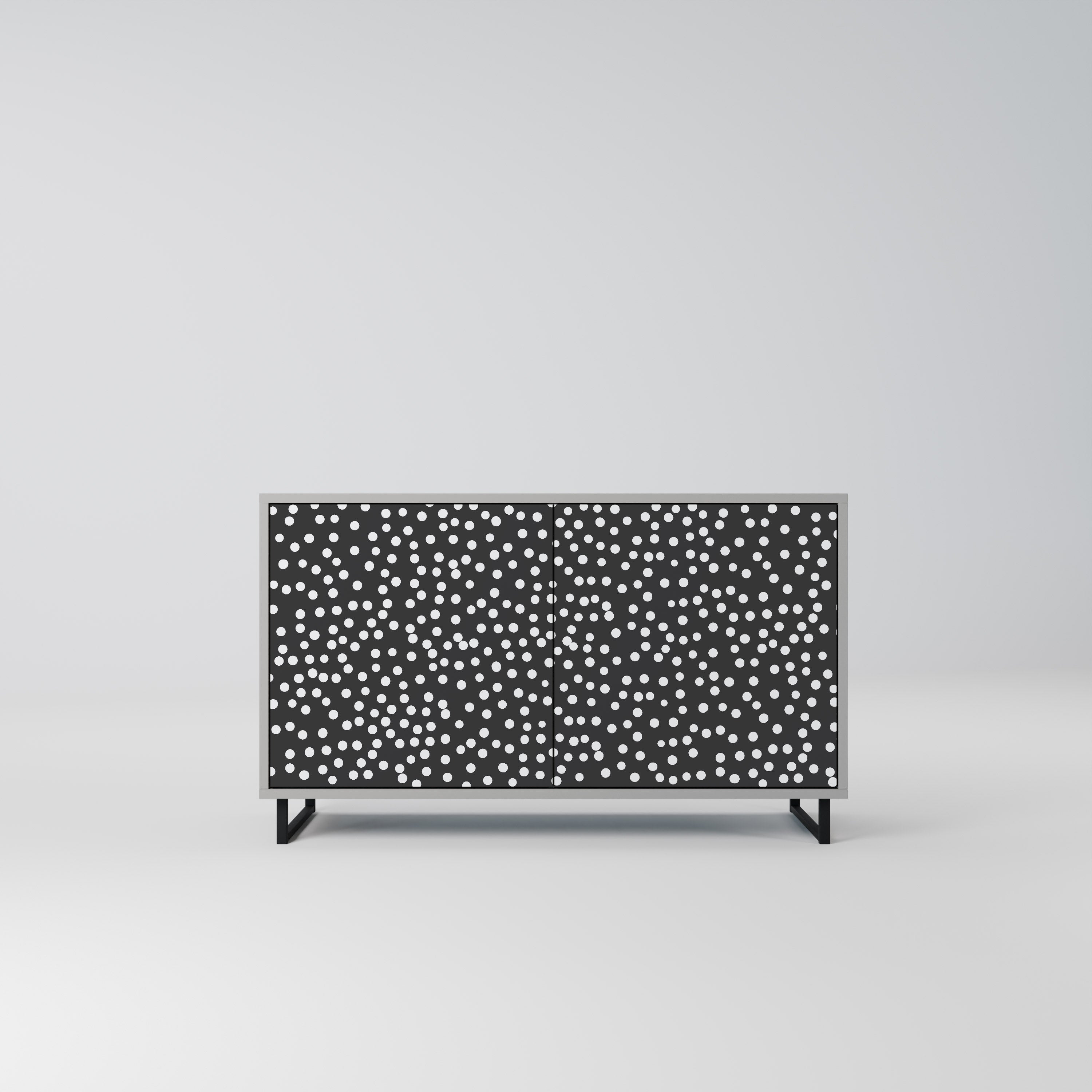 Buffet 2 portes BLINDING LIGHTS en finition grise