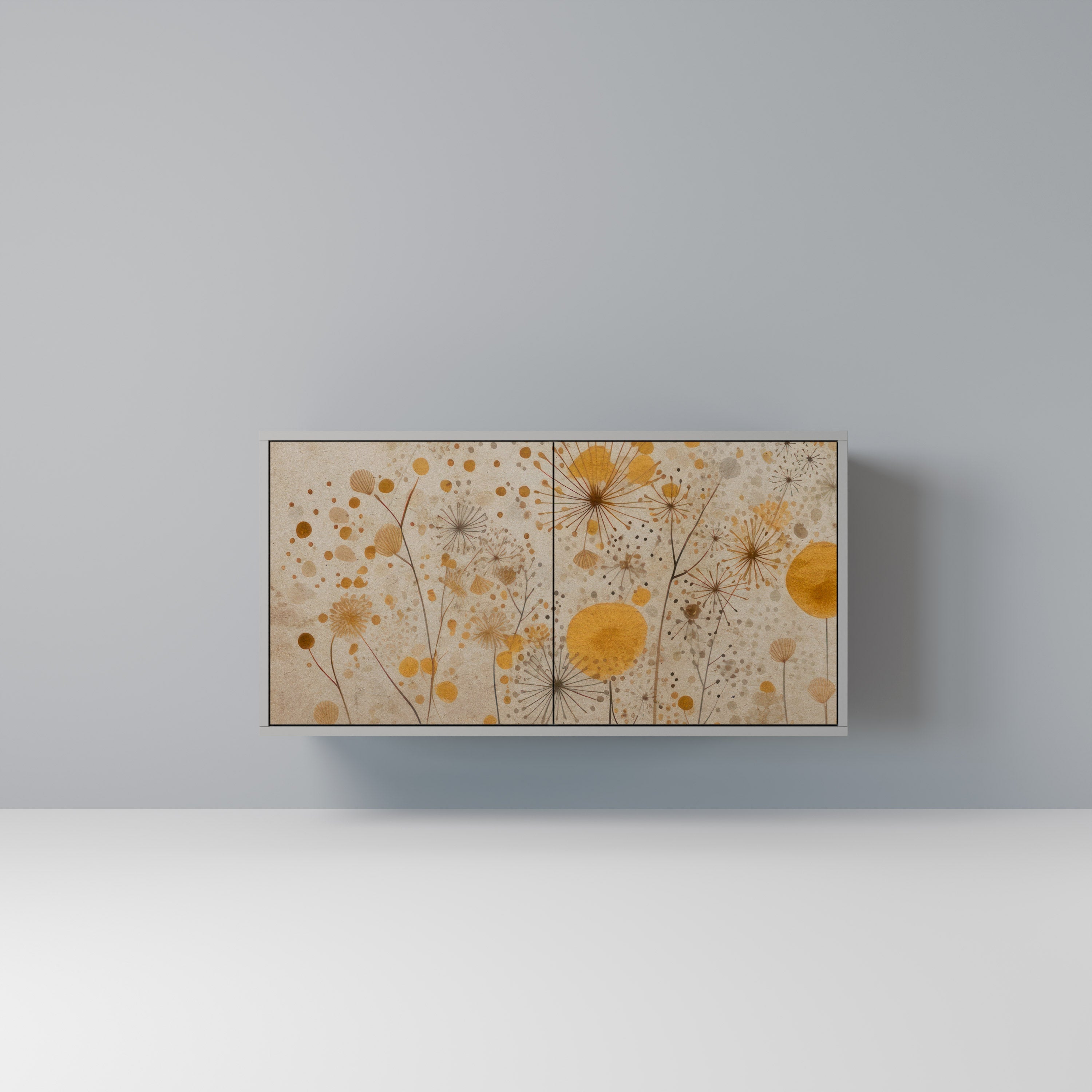 Buffet 2 portes MORNING GLADE en finition grise