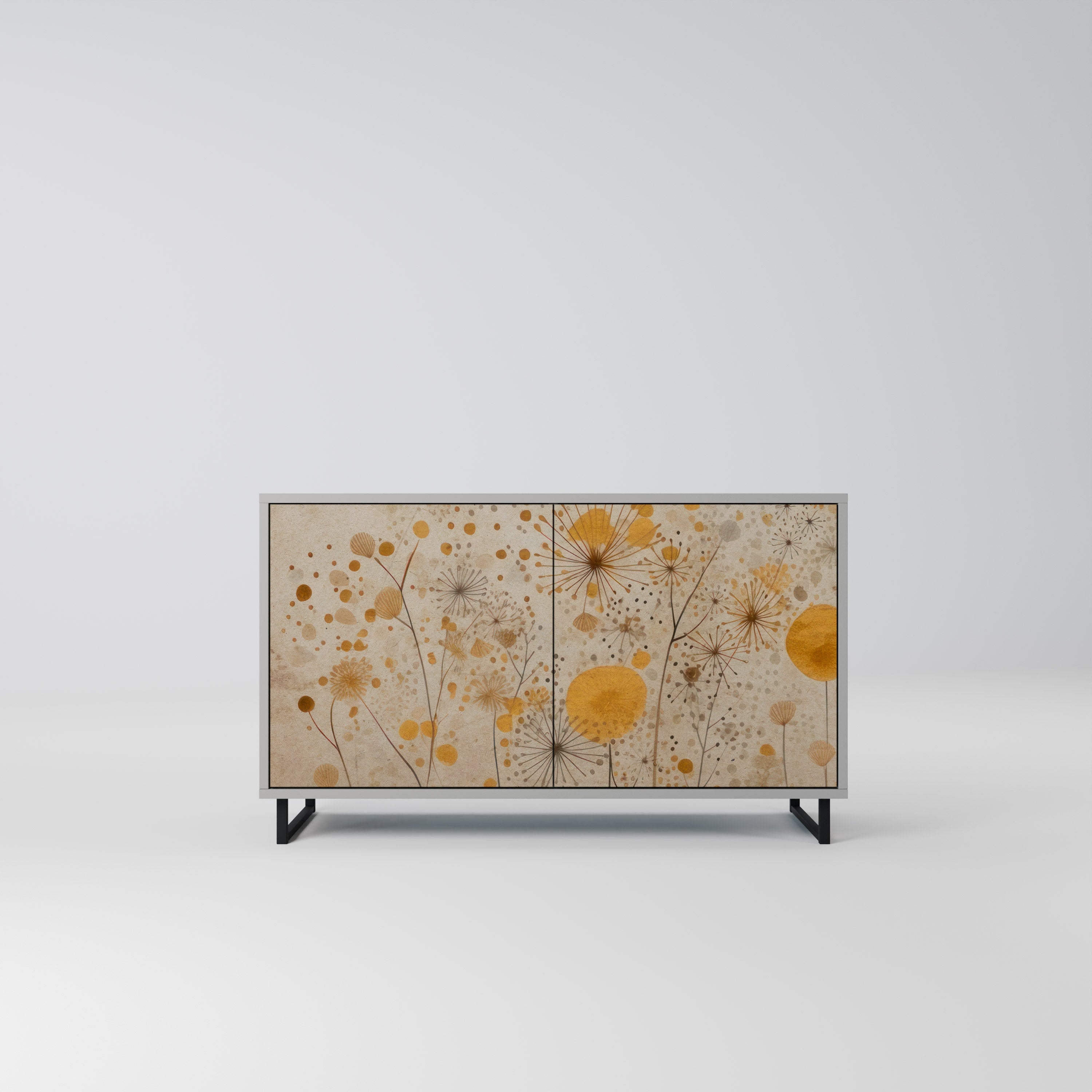 Buffet 2 portes MORNING GLADE en finition grise