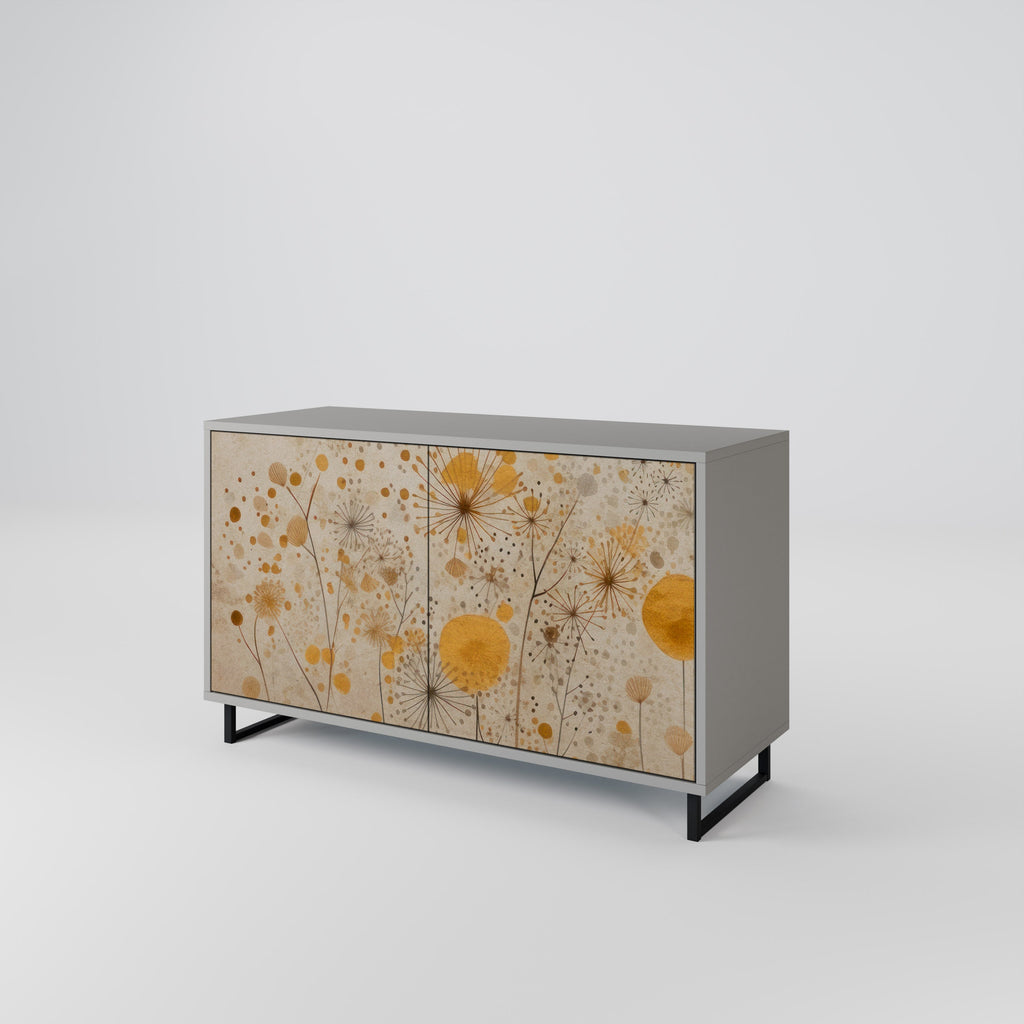 Buffet 2 portes MORNING GLADE en finition grise