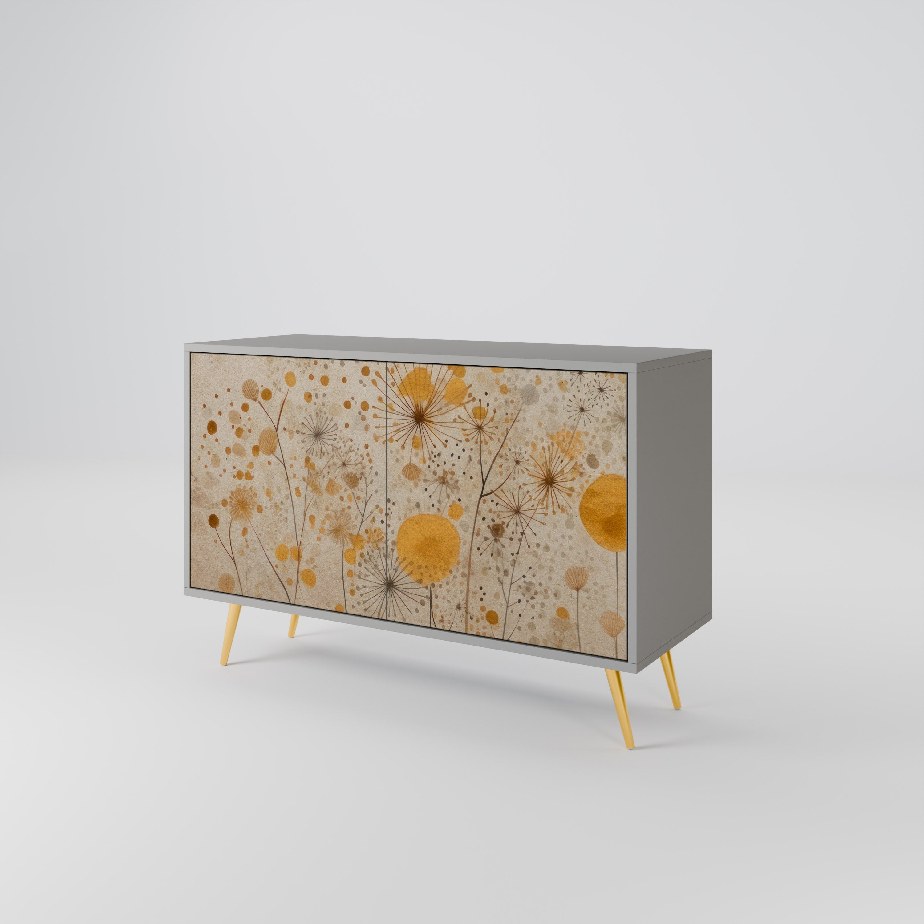 Buffet 2 portes MORNING GLADE en finition grise