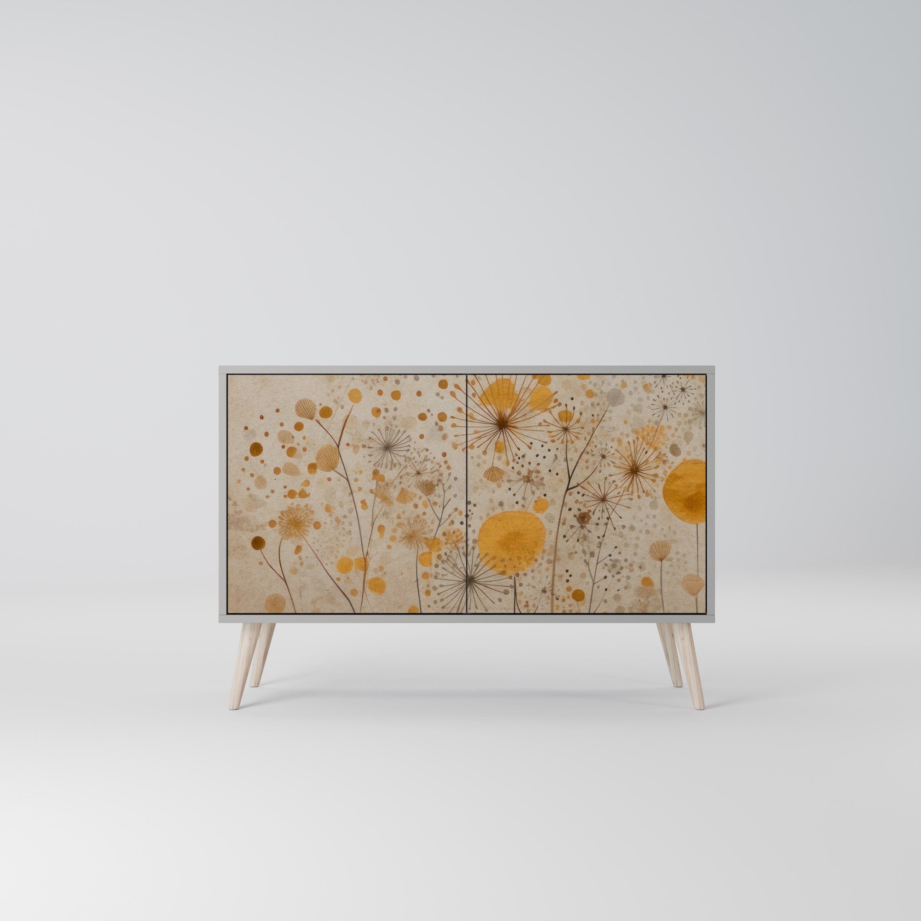 Buffet 2 portes MORNING GLADE en finition grise