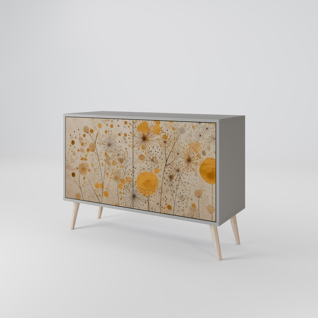 Buffet 2 portes MORNING GLADE en finition grise