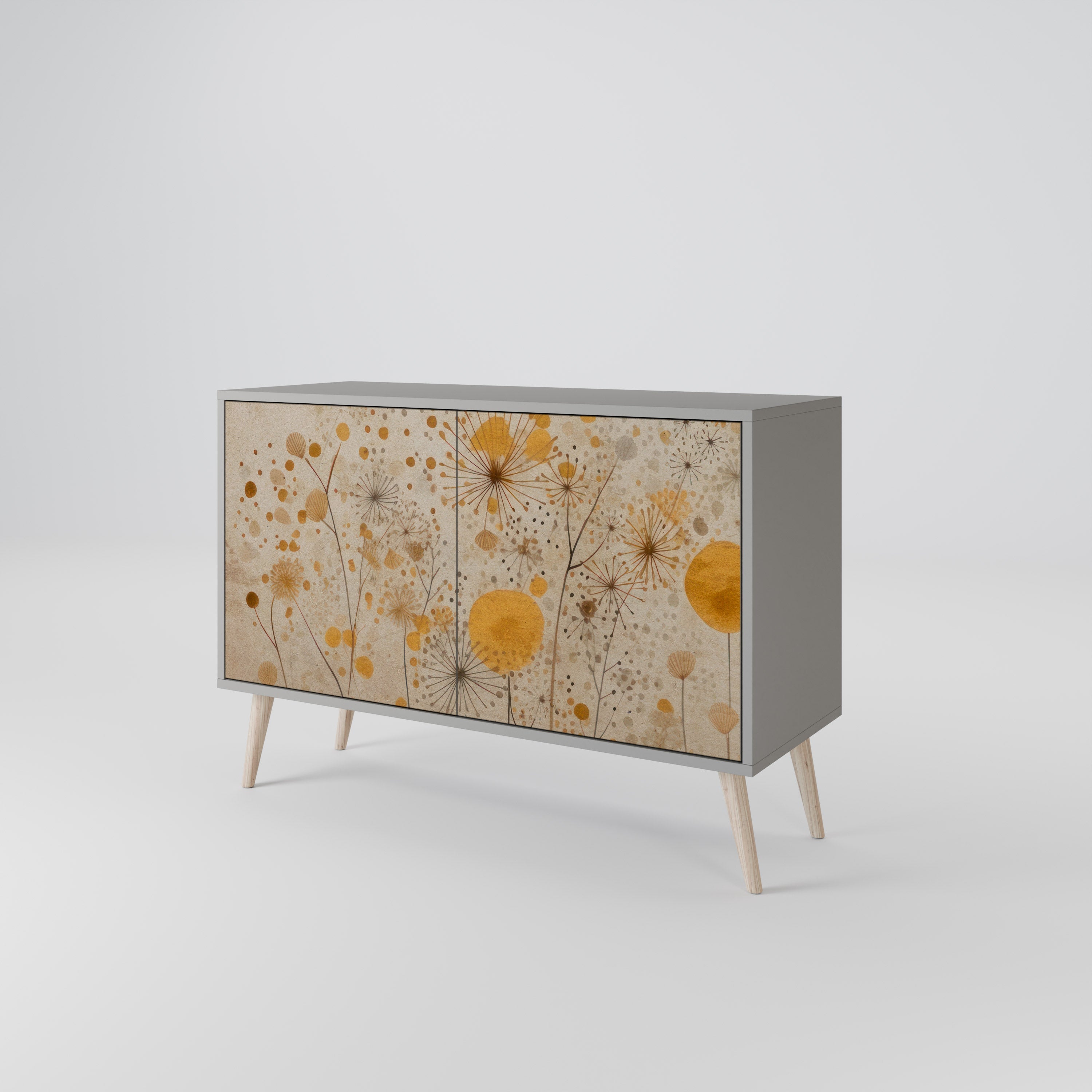 Buffet 2 portes MORNING GLADE en finition grise