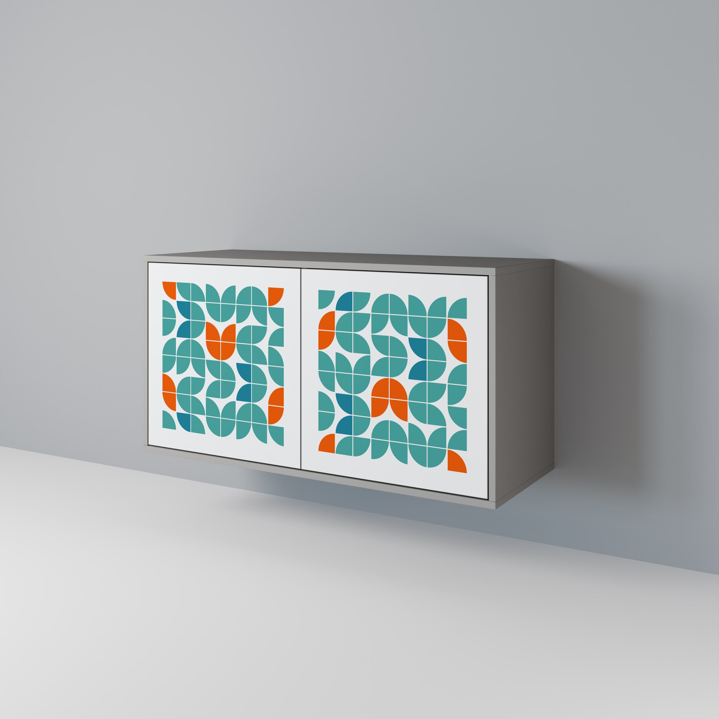 Buffet 2 portes BE THE CHANGE en finition grise