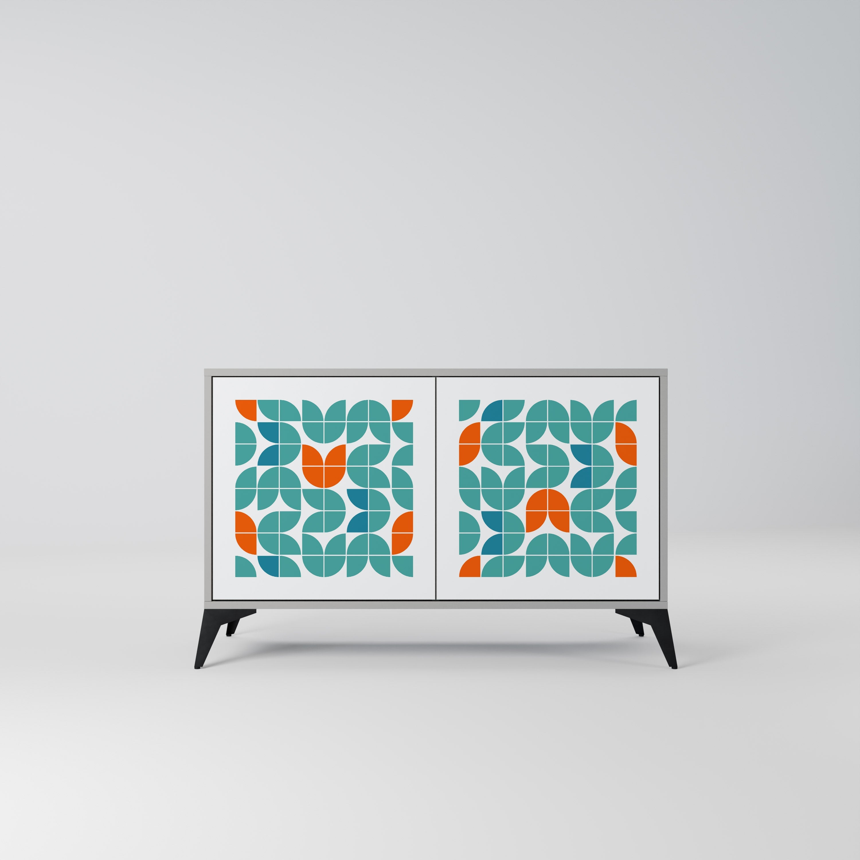 Buffet 2 portes BE THE CHANGE en finition grise