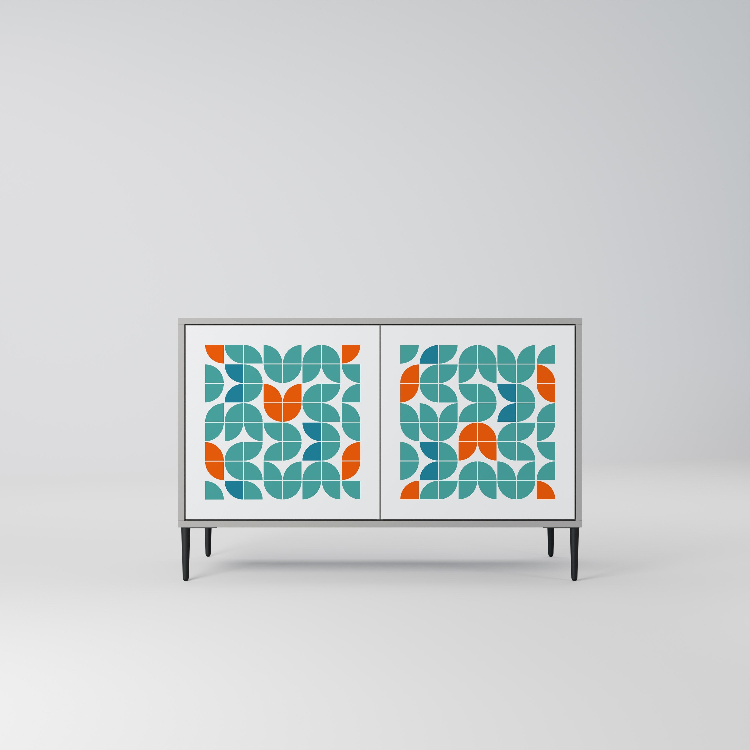 Buffet 2 portes BE THE CHANGE en finition grise