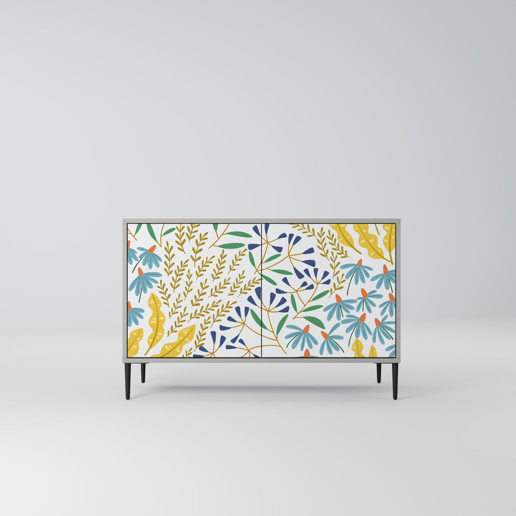 Buffet 2 portes HELLO SPRING finition grise