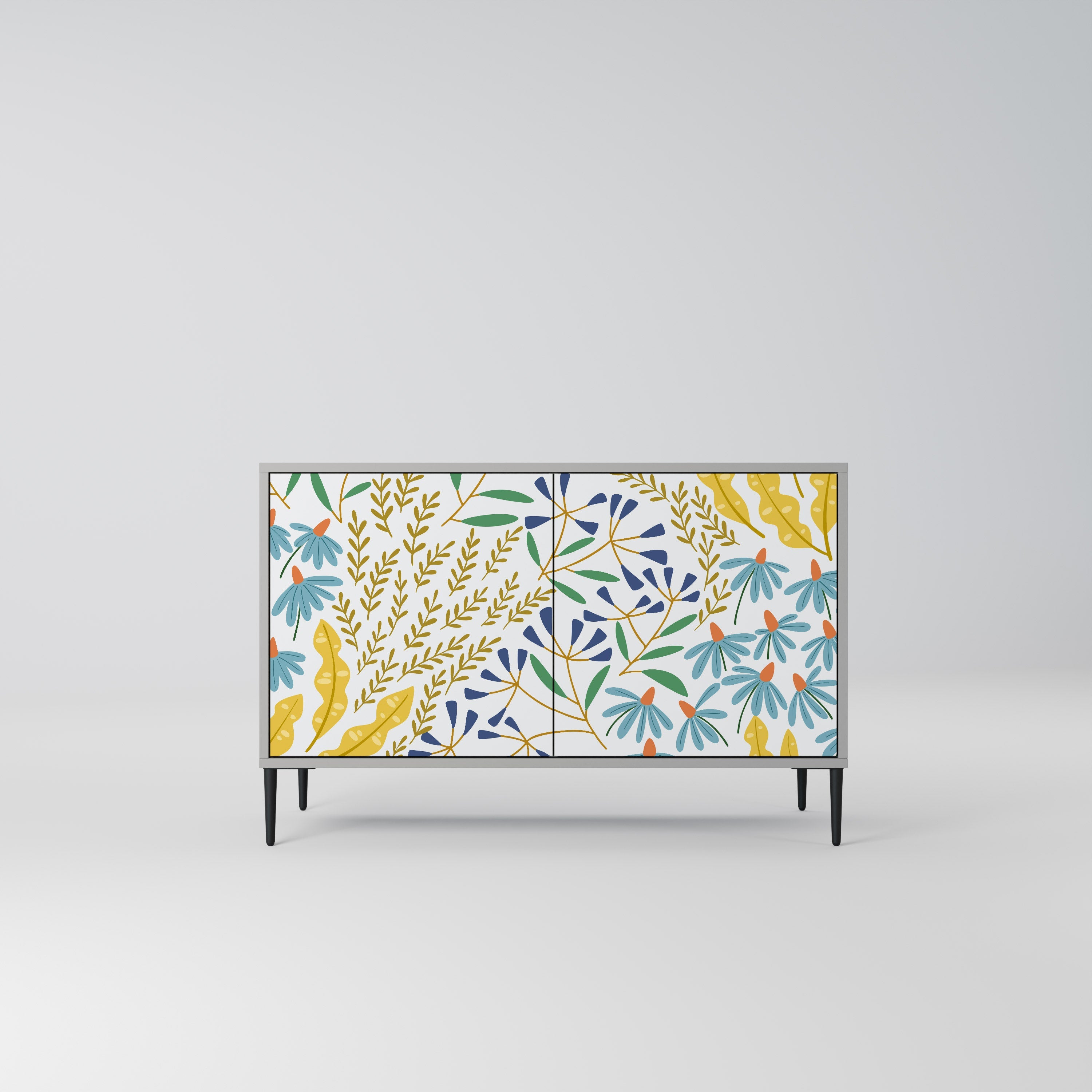 Buffet 2 portes HELLO SPRING finition grise