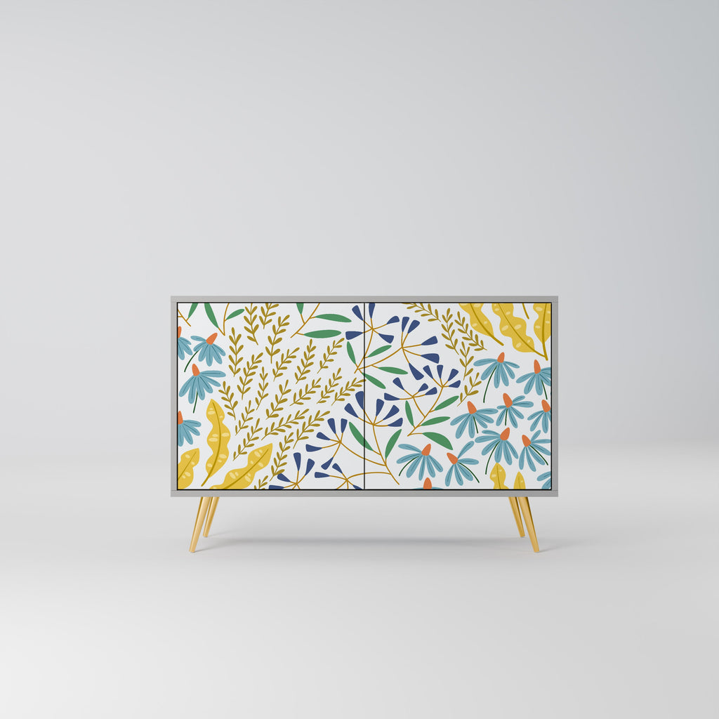 Buffet 2 portes HELLO SPRING finition grise